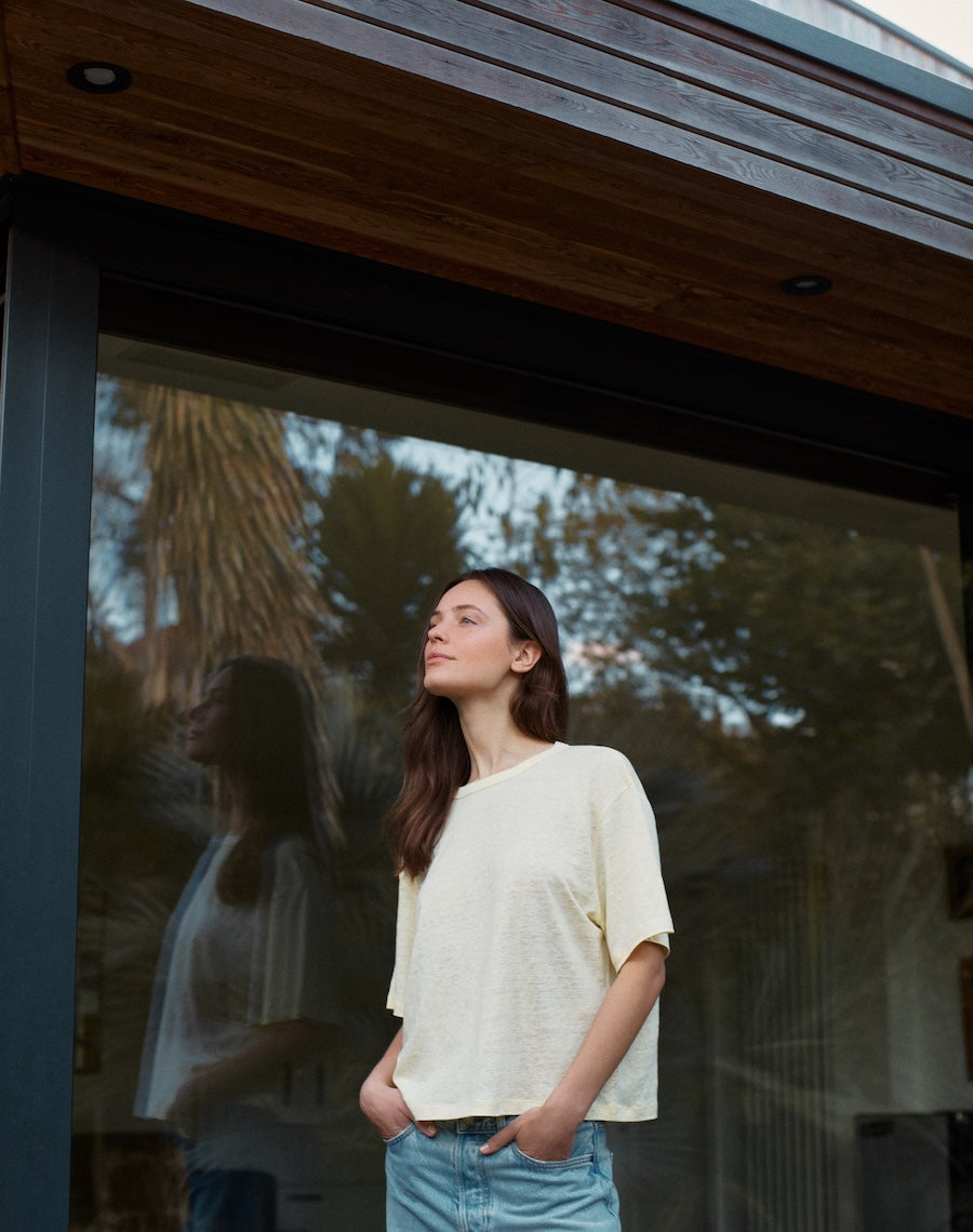 The LINEN 03 / The Relaxed-Fit - Citrine