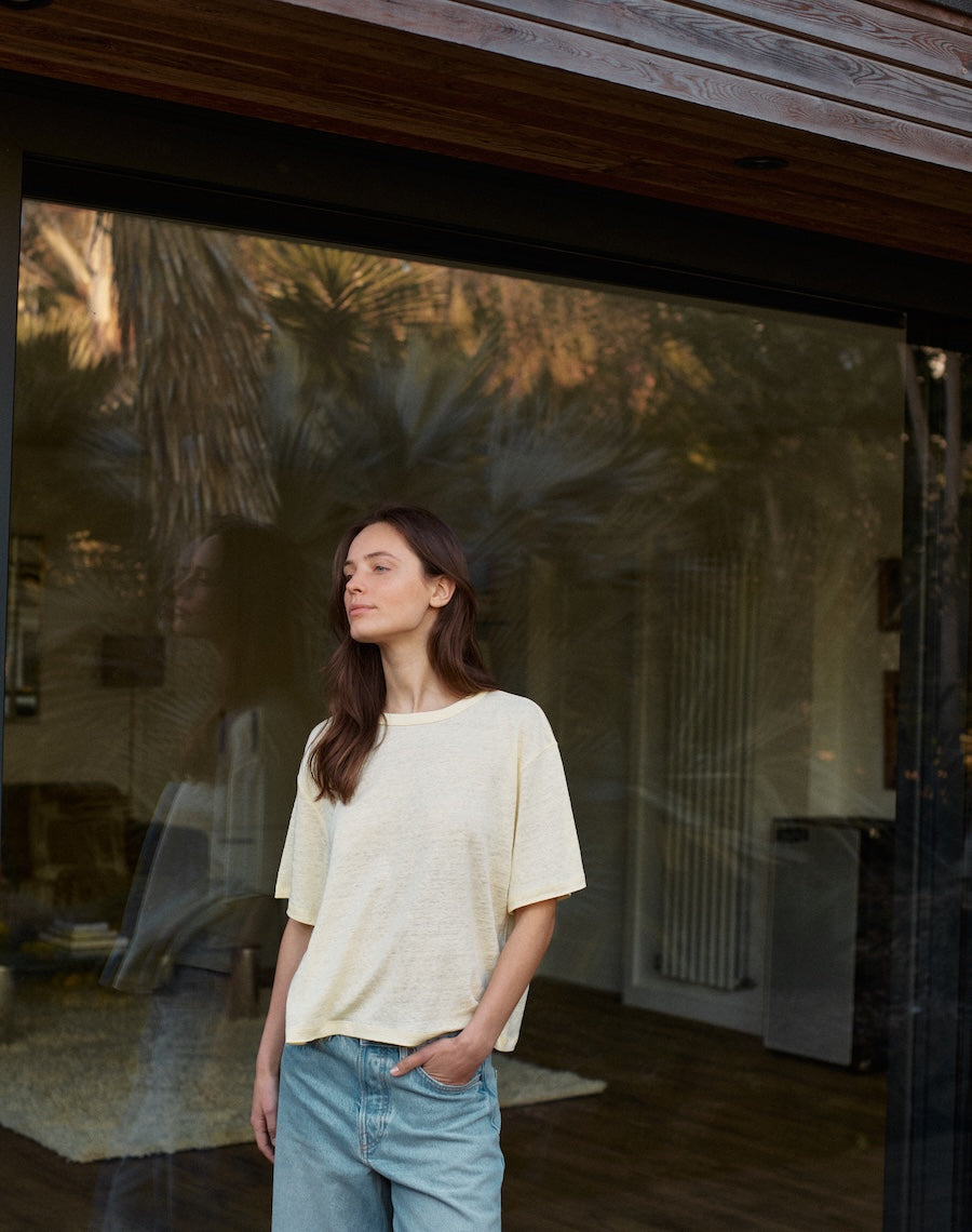 The LINEN 03 / The Relaxed-Fit - Citrine