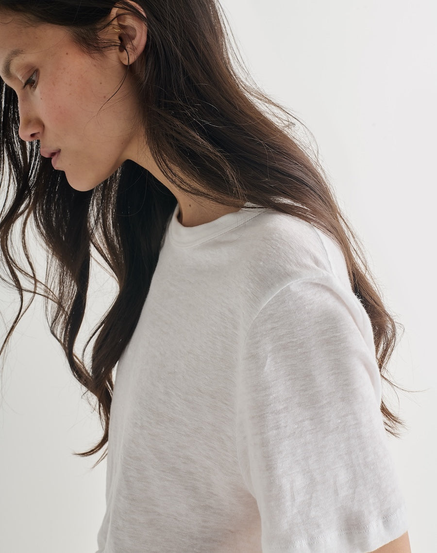 The LINEN 02 / The Classic Fit - White