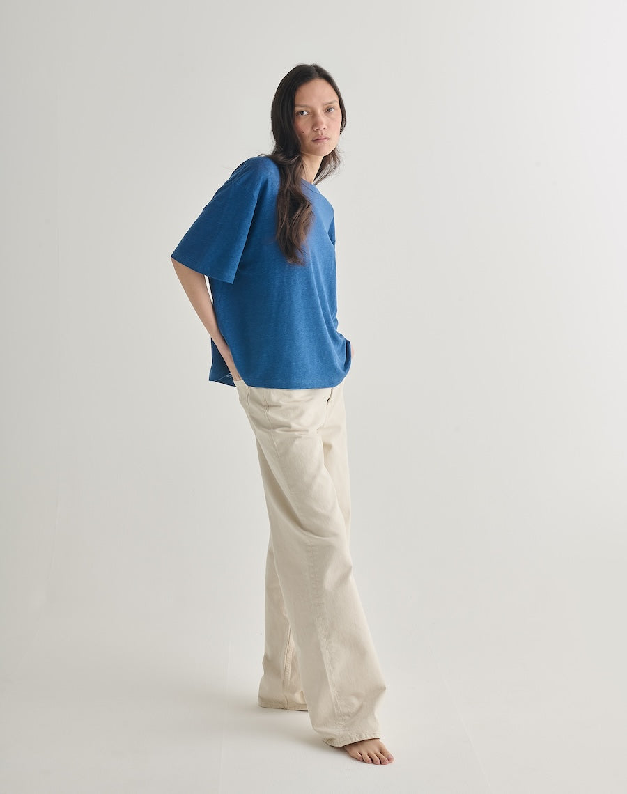 The LINEN 03 / The Relaxed-Fit - Malin Blue
