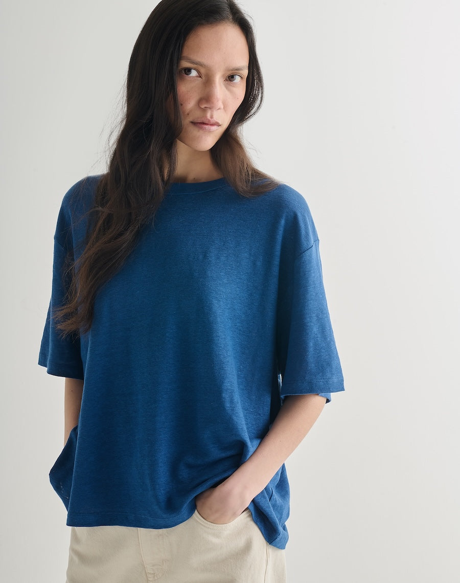 The LINEN 03 / The Relaxed-Fit - Malin Blue