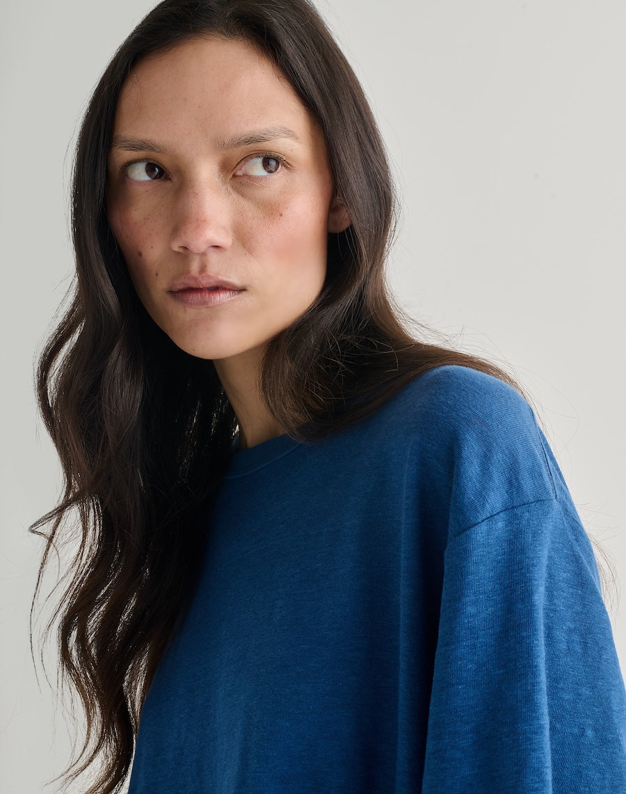 The LINEN 03 / The Relaxed-Fit - Malin Blue