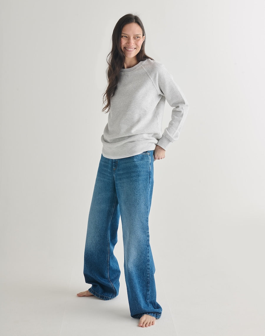 The Vintage-Fit SWEATSHIRT - Ice Grey