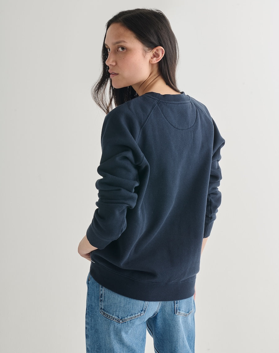 The Vintage-Fit SWEATSHIRT - Navy