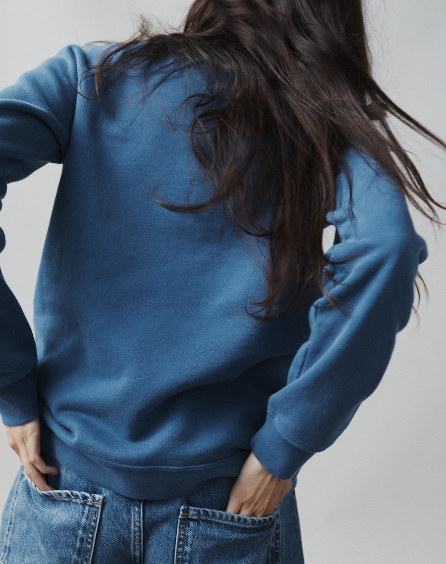 The Vintage-Fit SWEATSHIRT - Ocean Blue