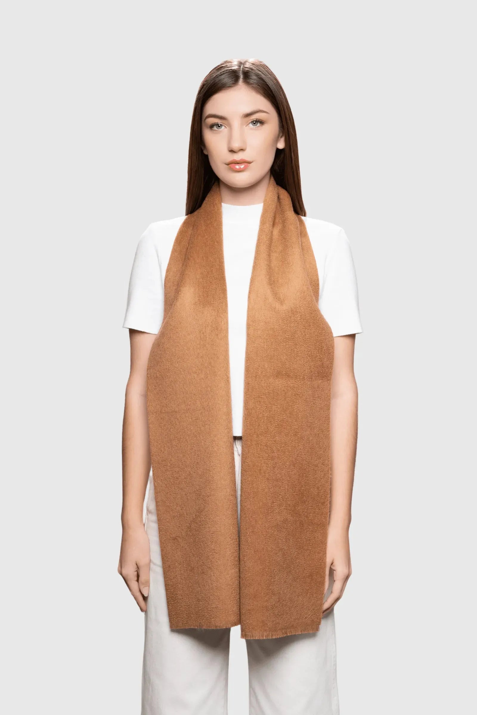 Two Tone Baby Alpaca Scarf