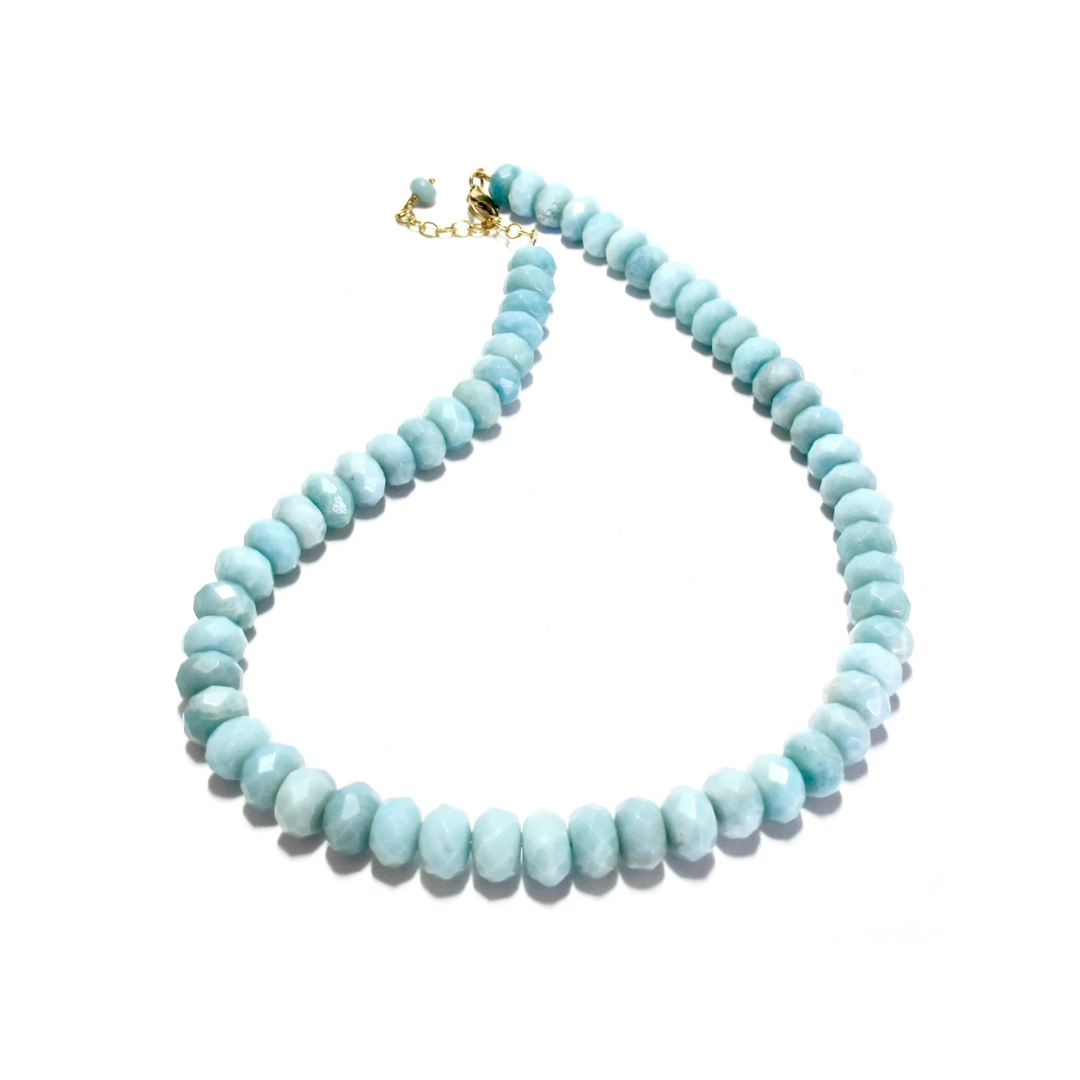 Large Amazonite Bead Necklace