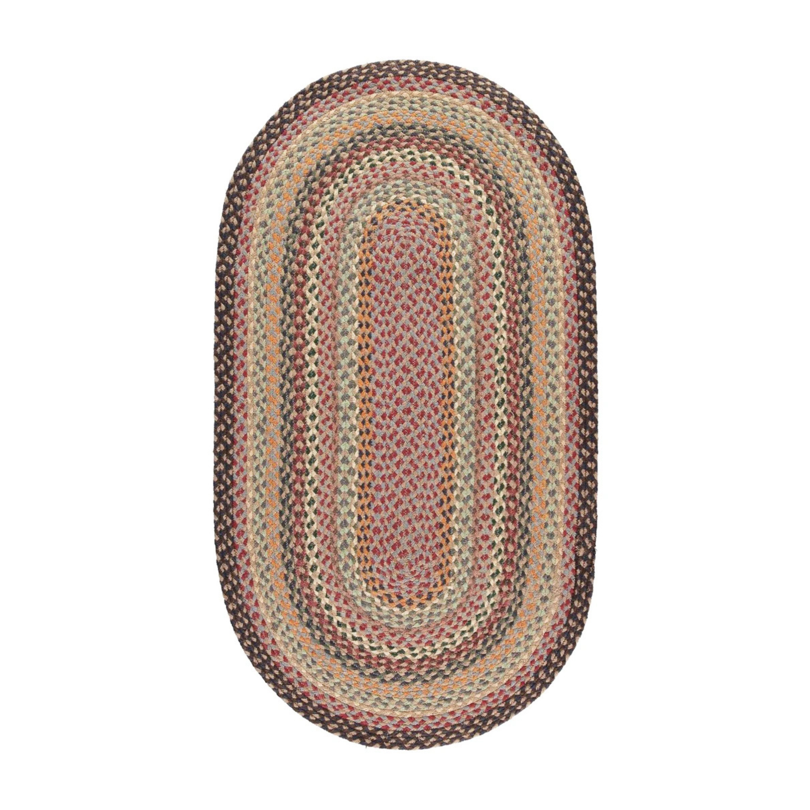 Misty Blue Oval Jute Rug