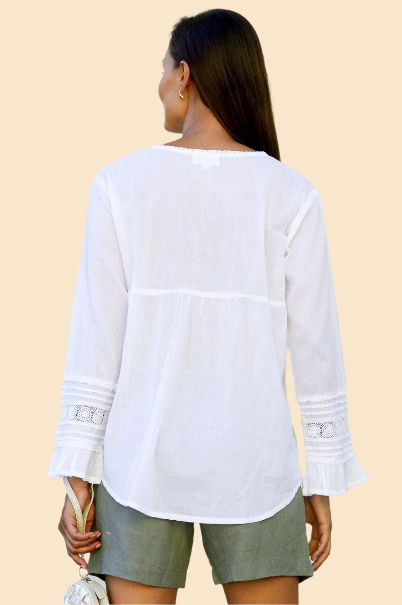Valentina Embroidered Blouse | White