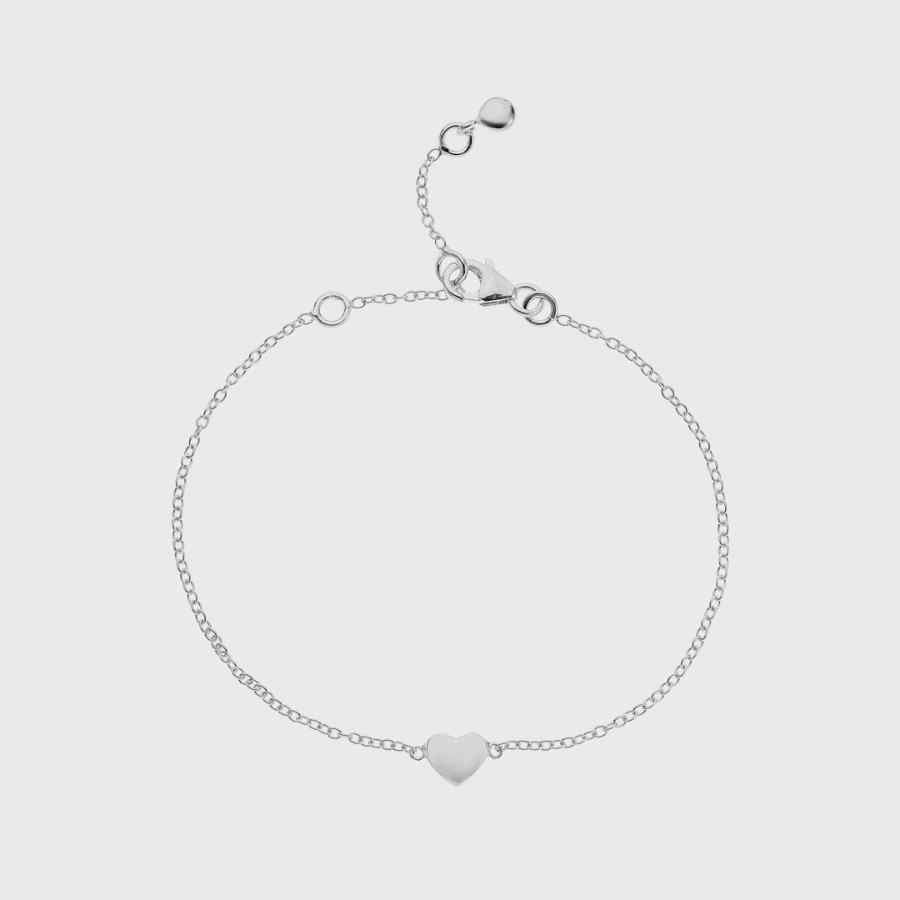 Verona Sterling Silver Full Heart Bracelet