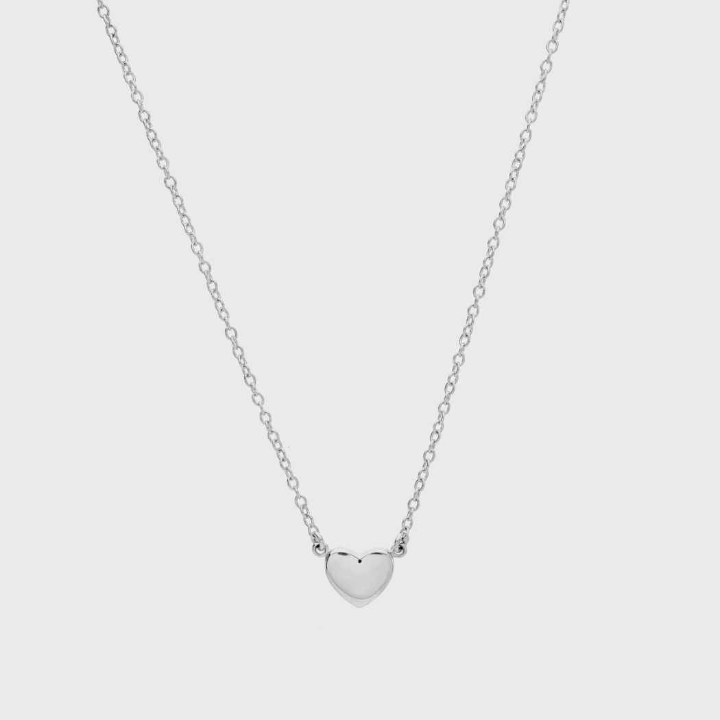 Verona Sterling Silver Full Heart Necklace