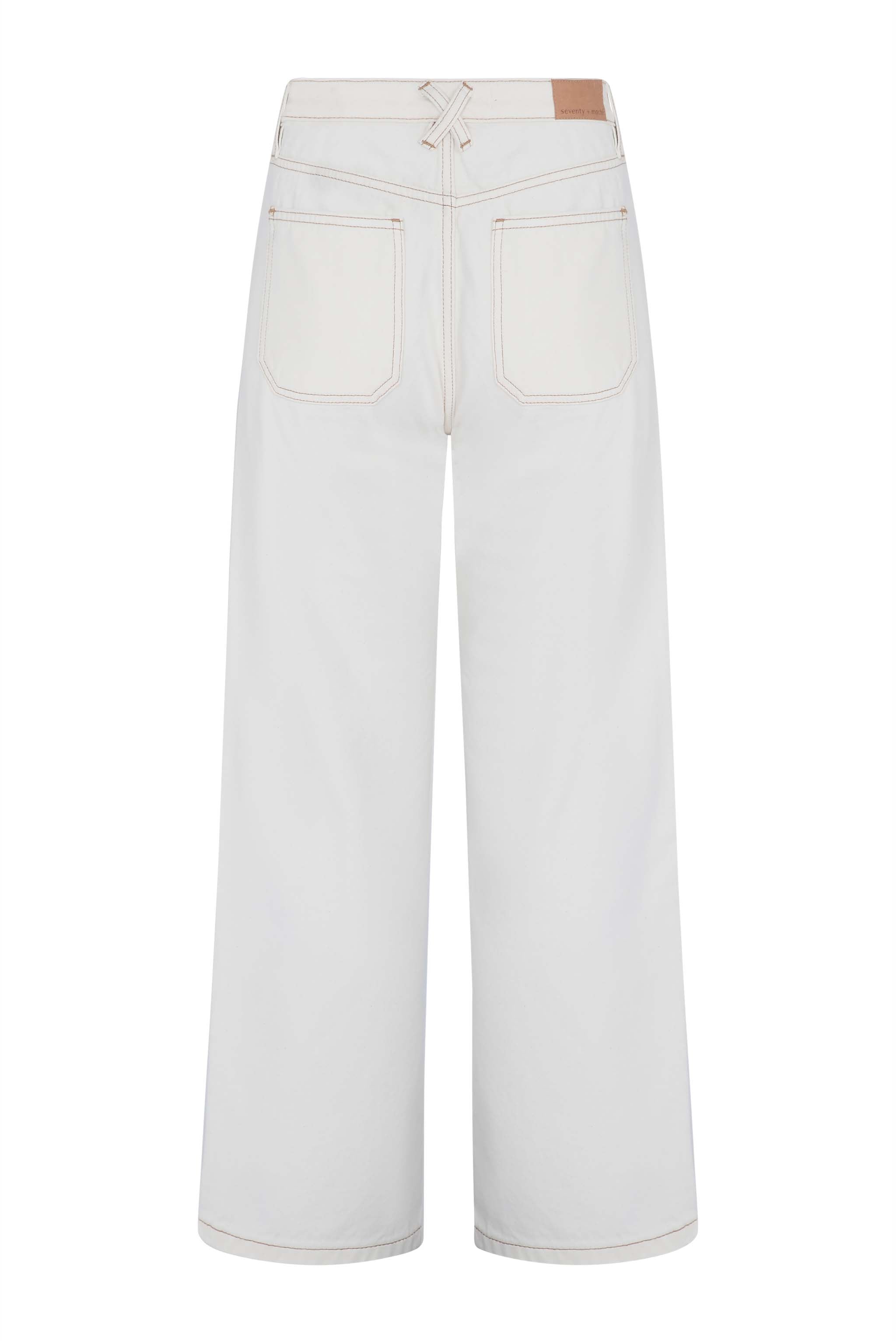 Cara Straight Leg Jean in Ecru