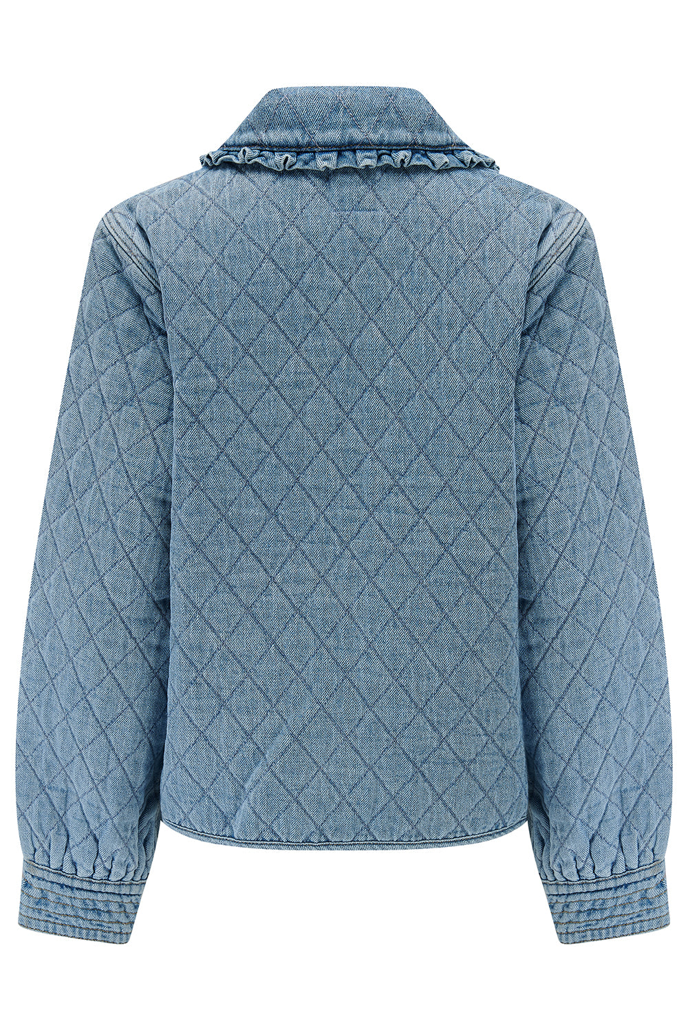 Heidi Quilted Denim Jacket in Rodeo