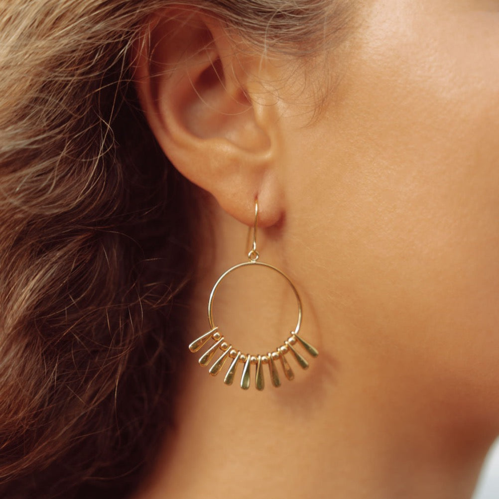 Mini Punkahi Earrings in Gold