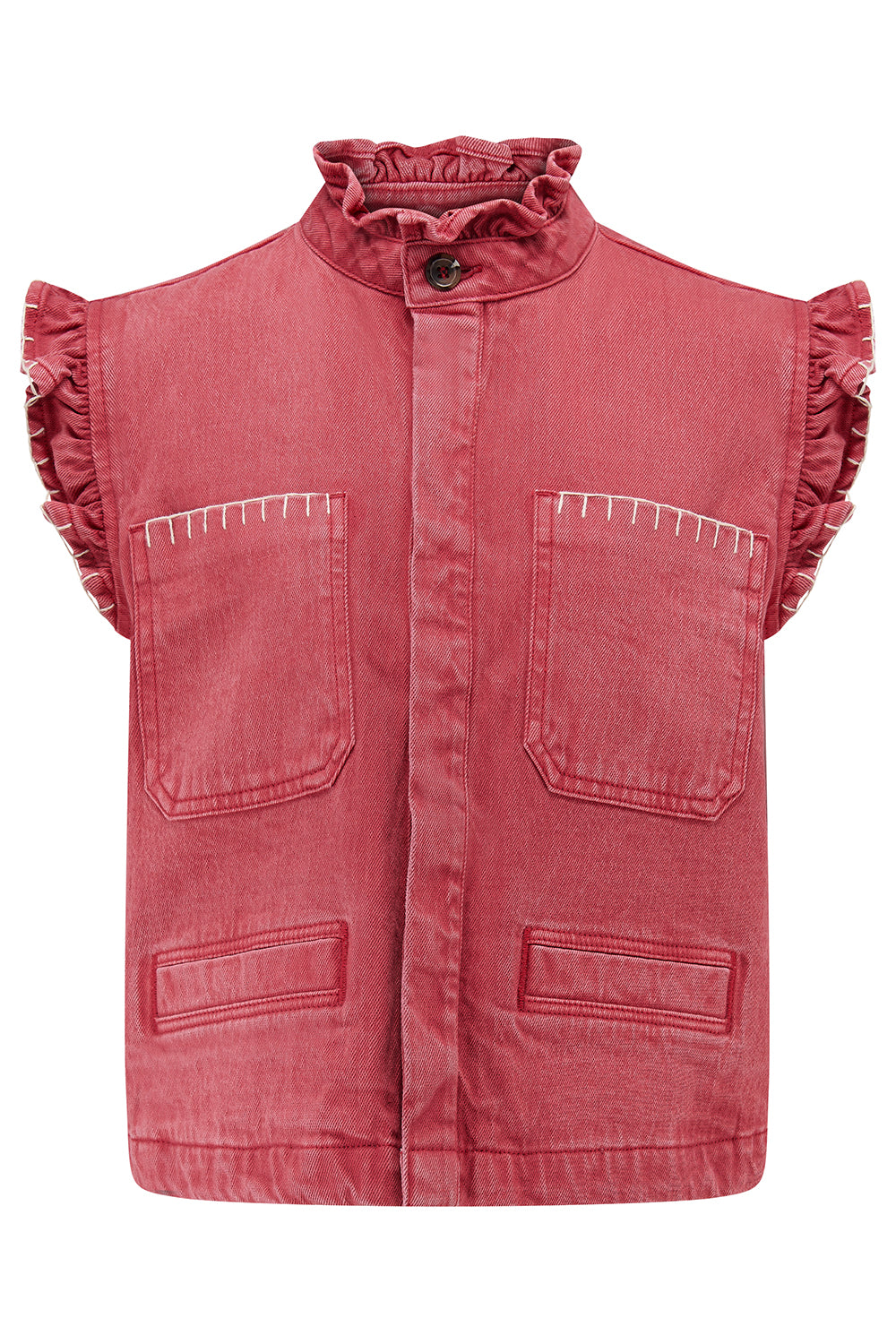 Pablo Waistcoat in Vintage Red