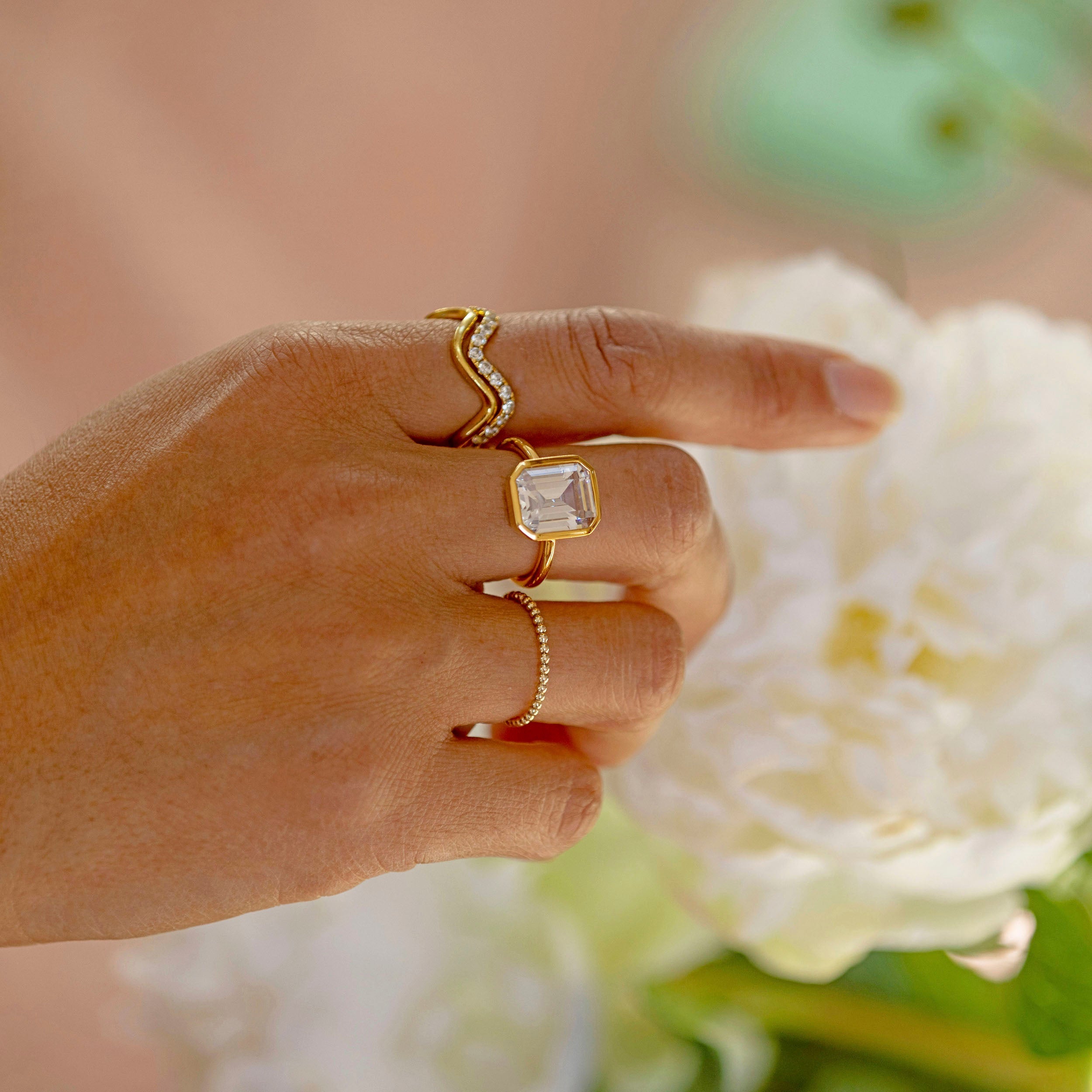 Twinkle Wave Ring