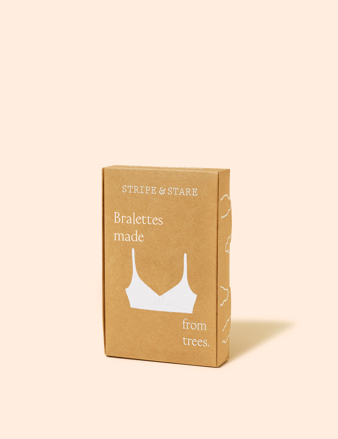 Lace Plunge Bra - White