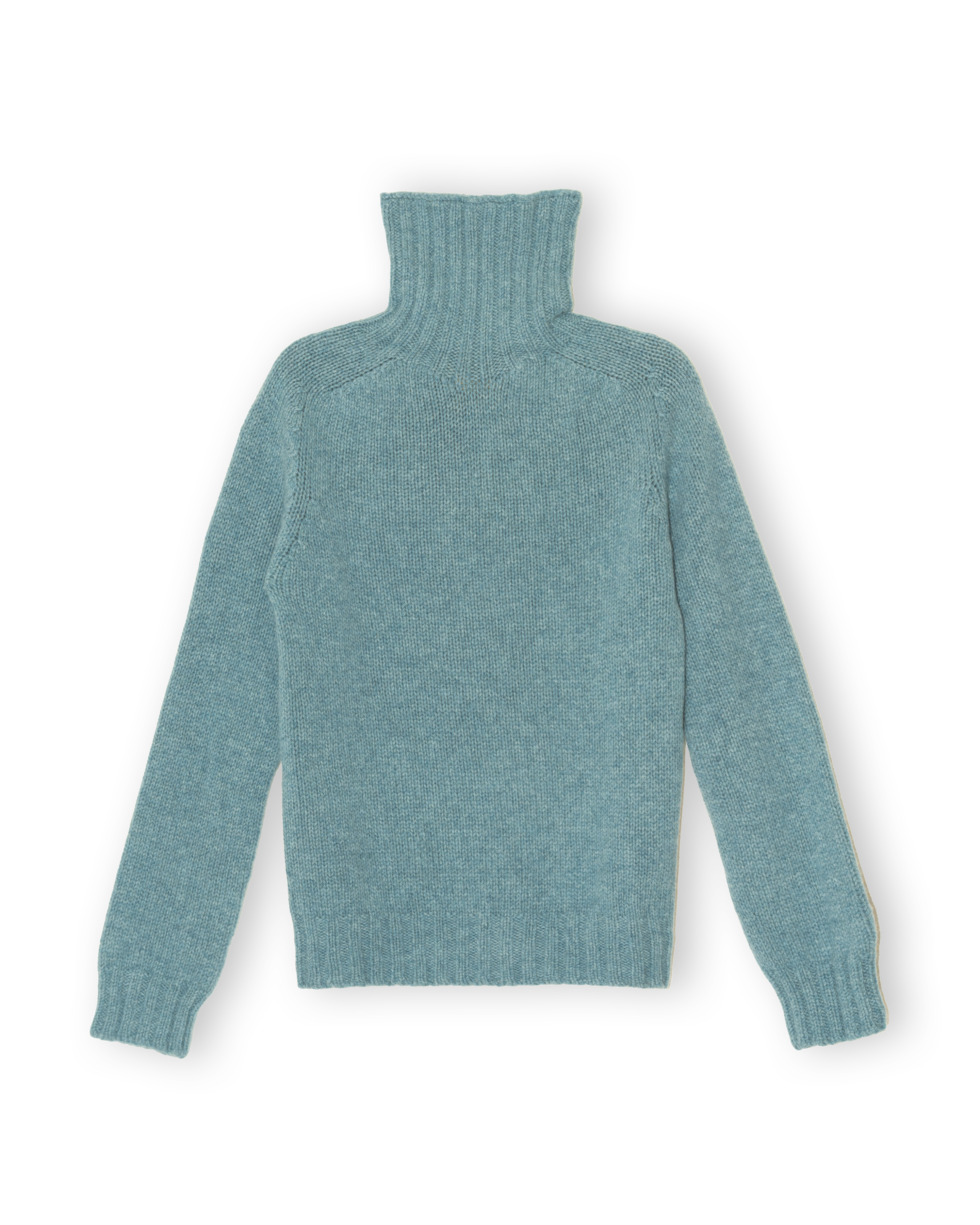 Chunky Merino Lambswool Roll Neck - Helford Green (Knitted-to-Order)