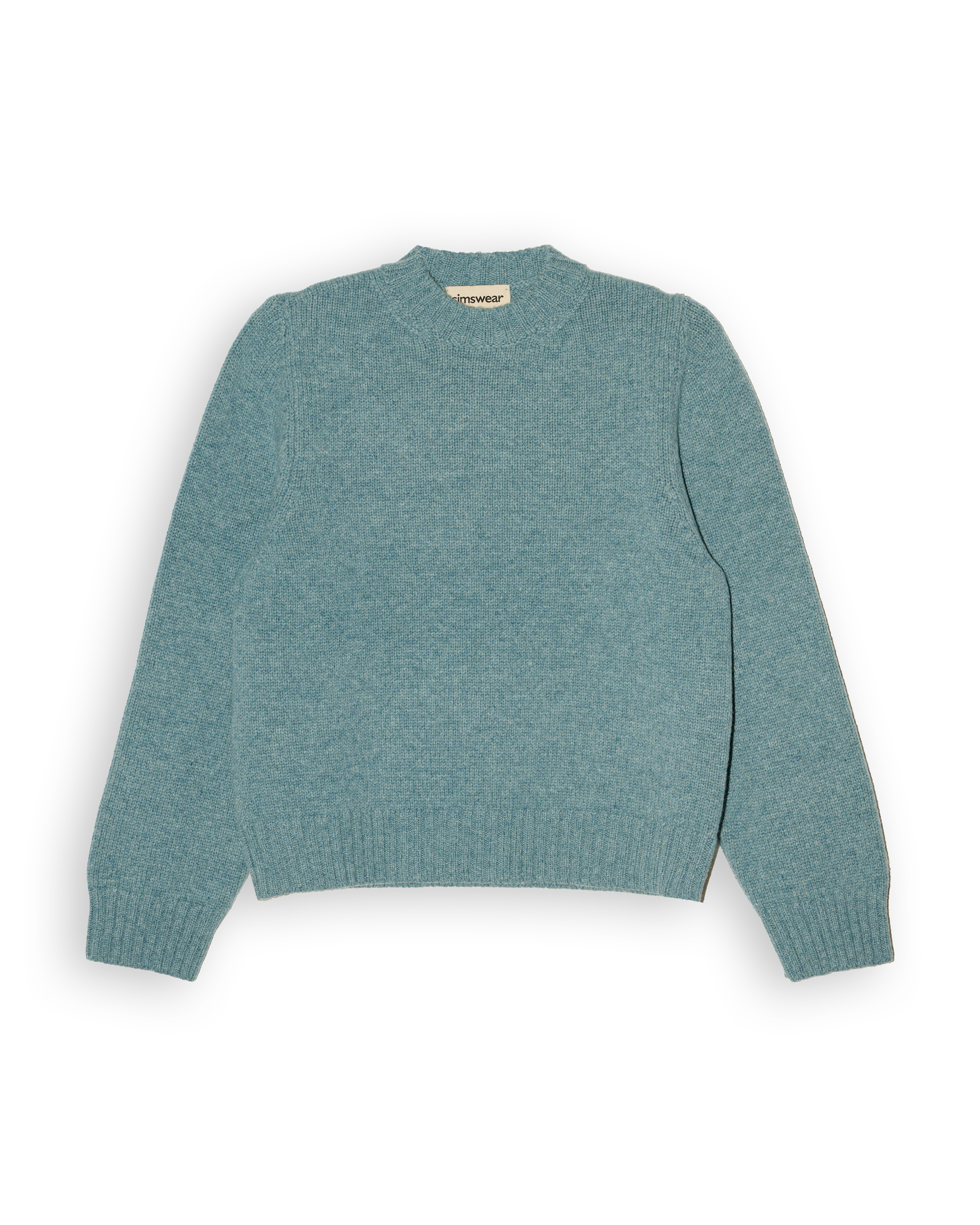 Merino Lambswool Jumper - Helford Green (Knitted-to-Order)
