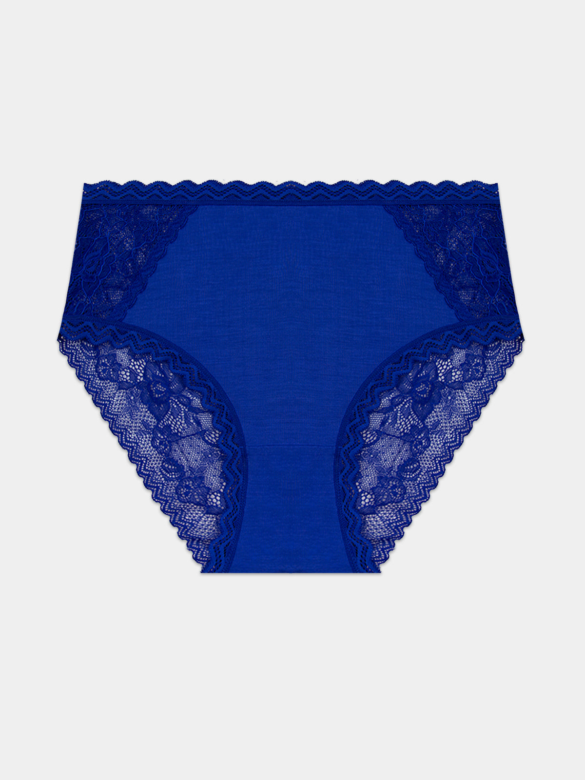 Eco Lace High Rise Knicker - Azure Blue