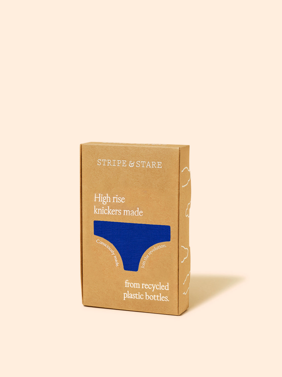 Eco Lace High Rise Knicker - Azure Blue