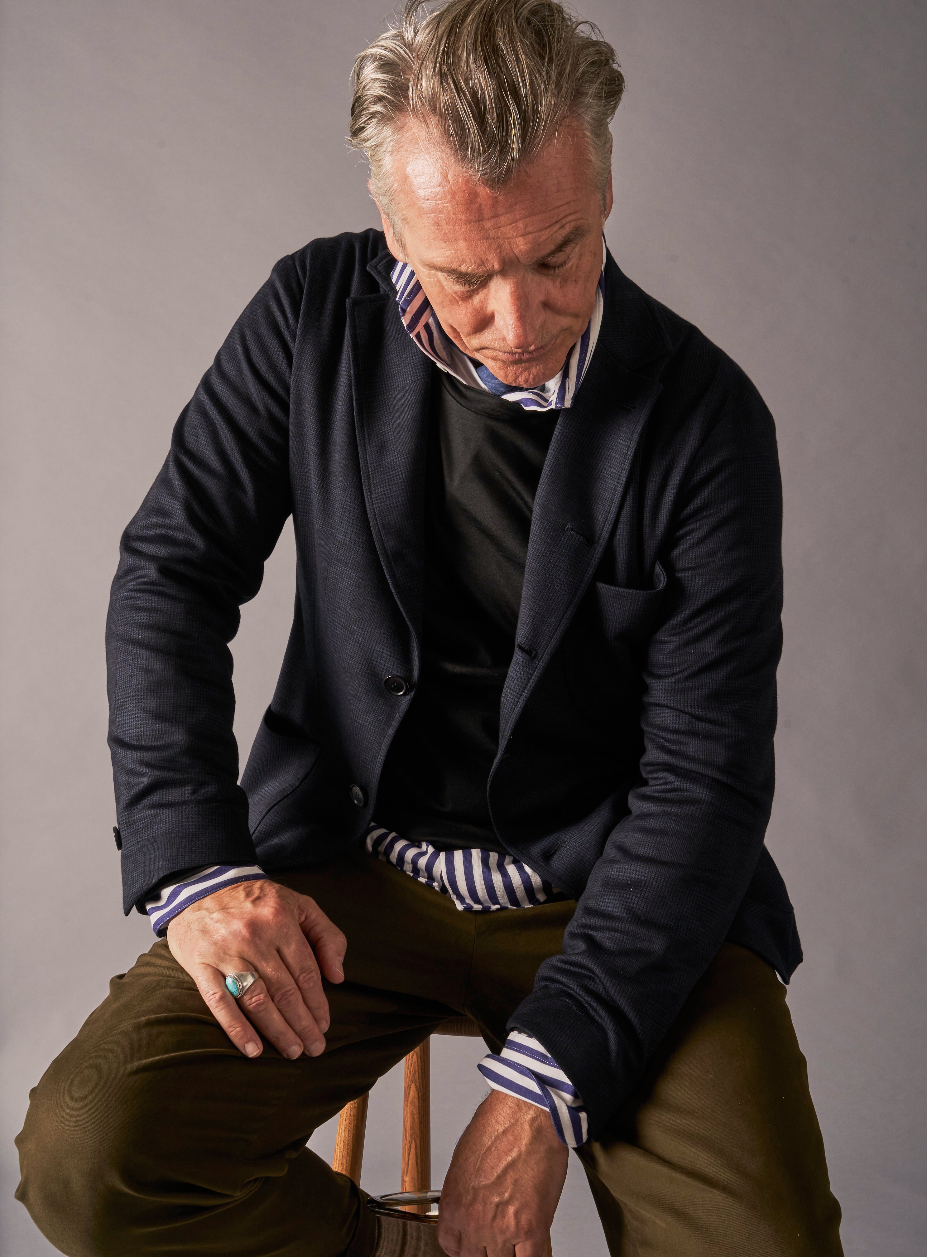 Recycled Modern City Stripe Cut Away Shirt