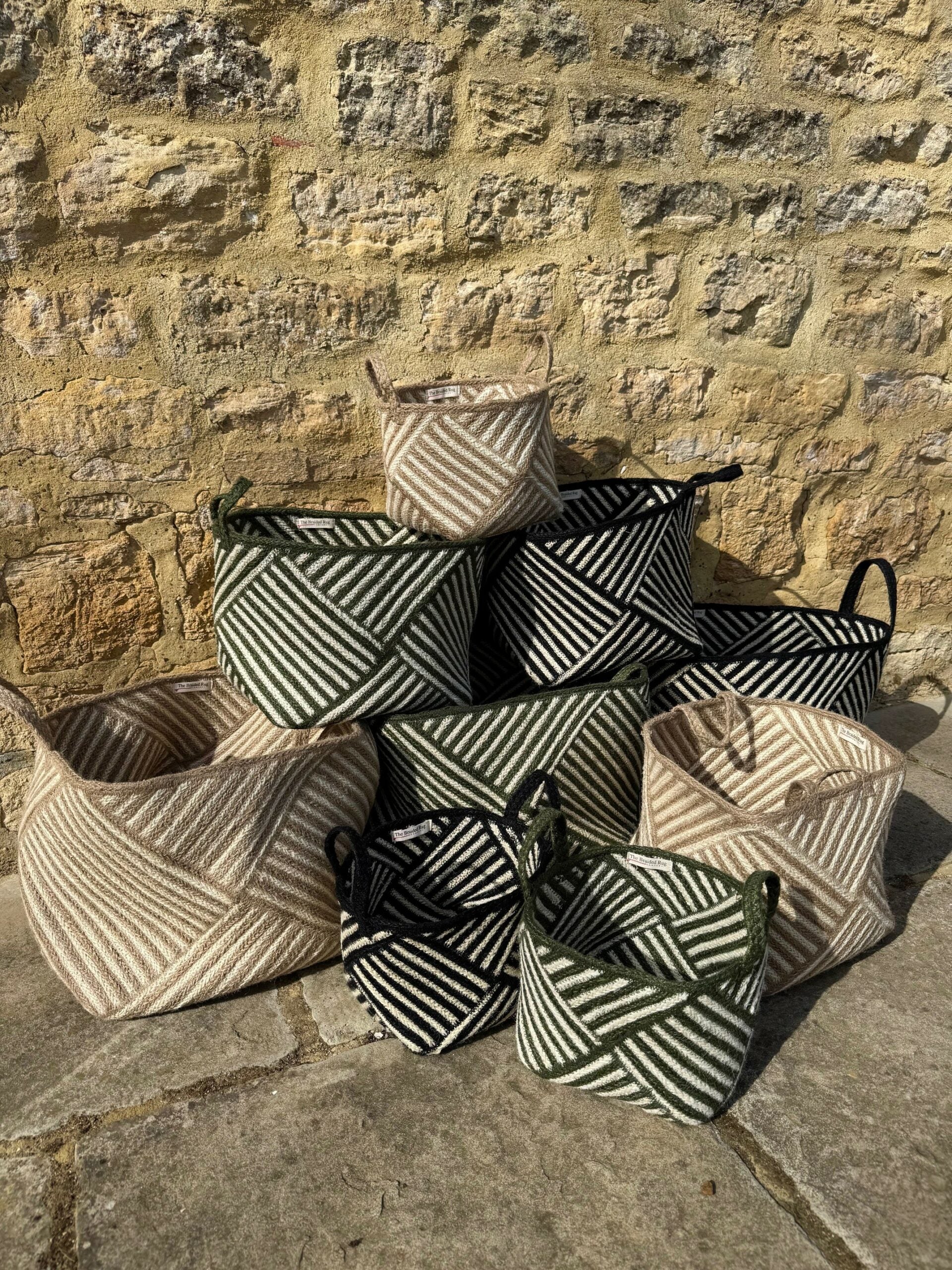 Zebra Basket Black