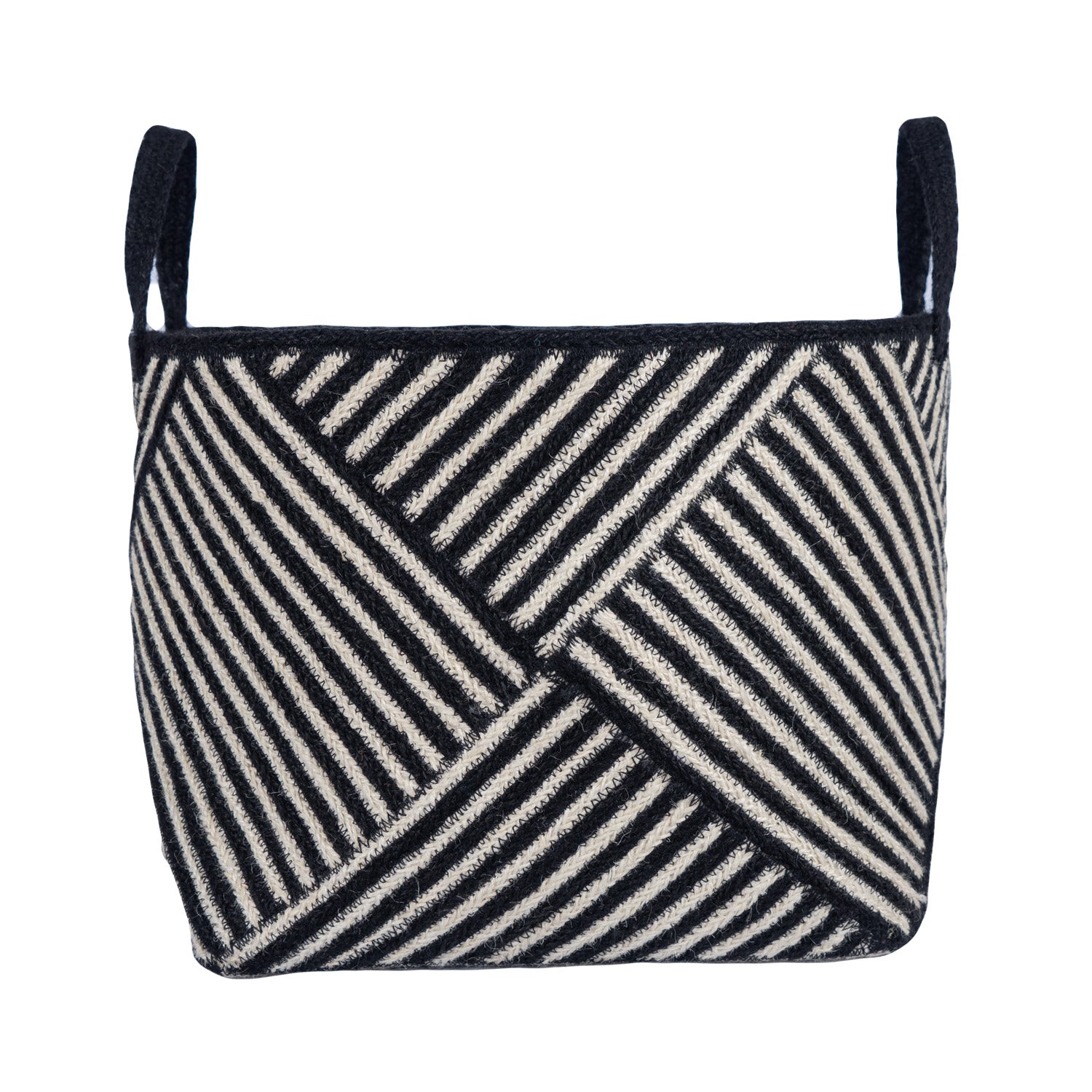 Zebra Basket Black