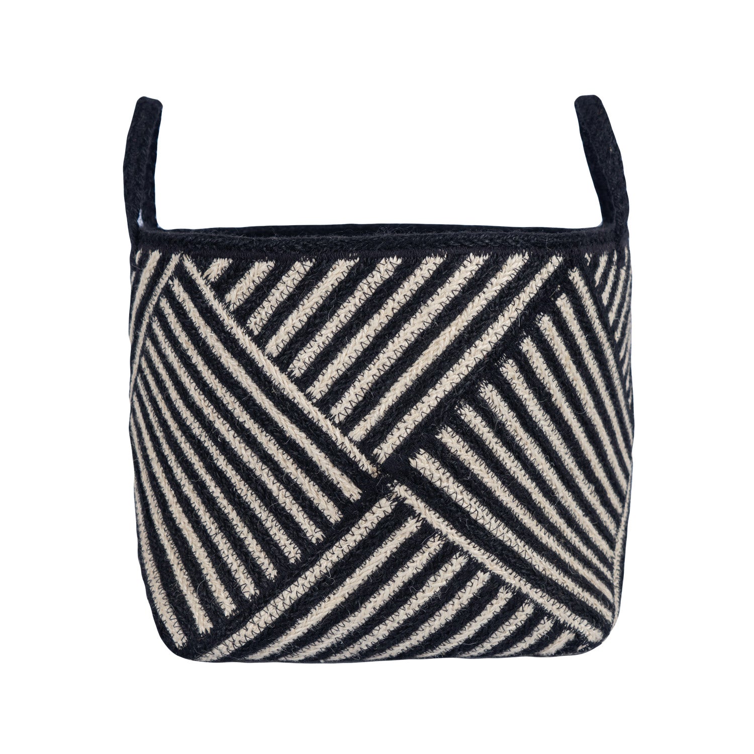Zebra Basket Black