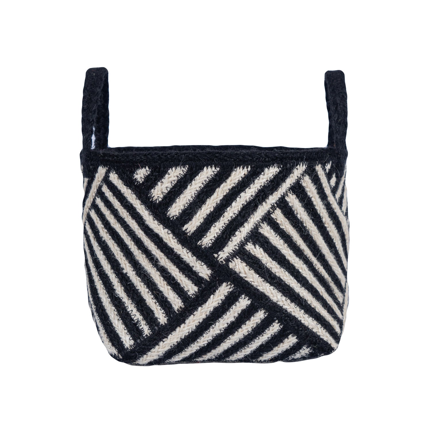 Zebra Basket Black