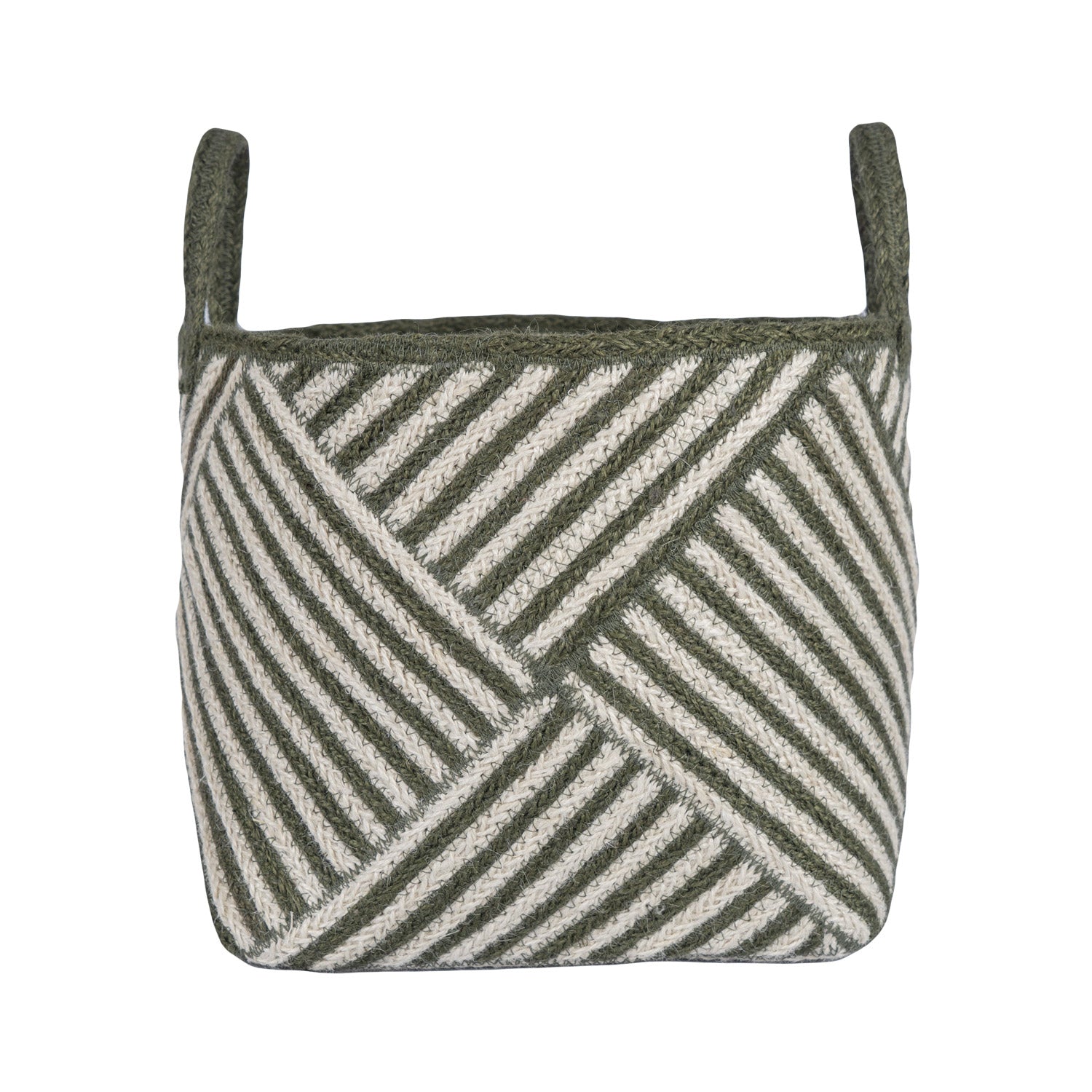 Zebra Basket Olive
