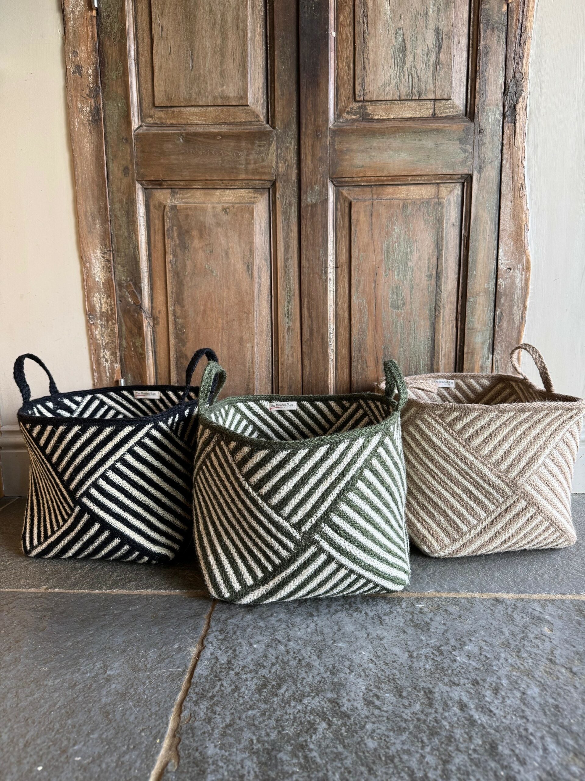 Zebra Basket Natural
