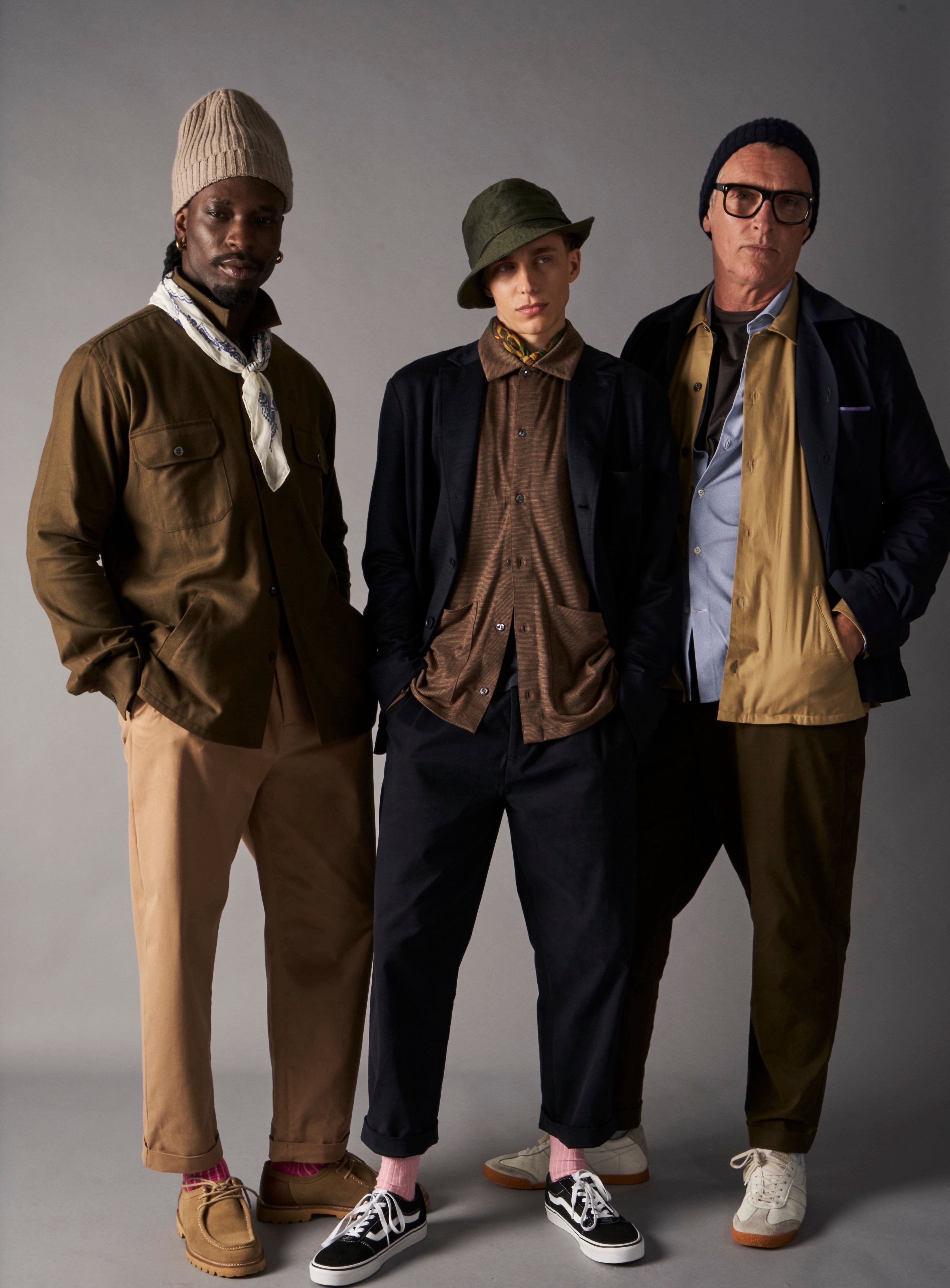 Recycled Italian Flannel Green Neem Bucket Hat