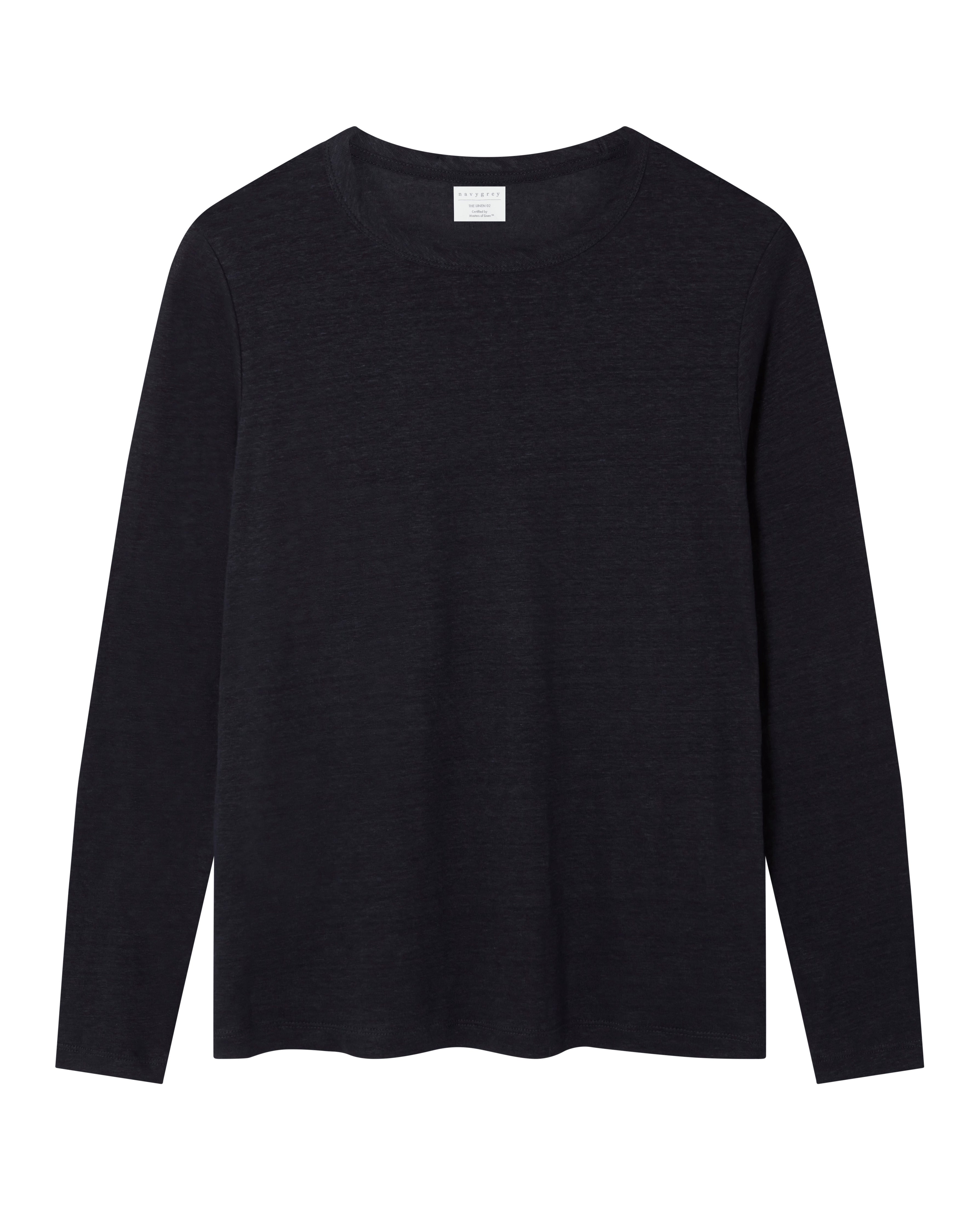 The LINEN 01 / the Long Sleeve - Navy