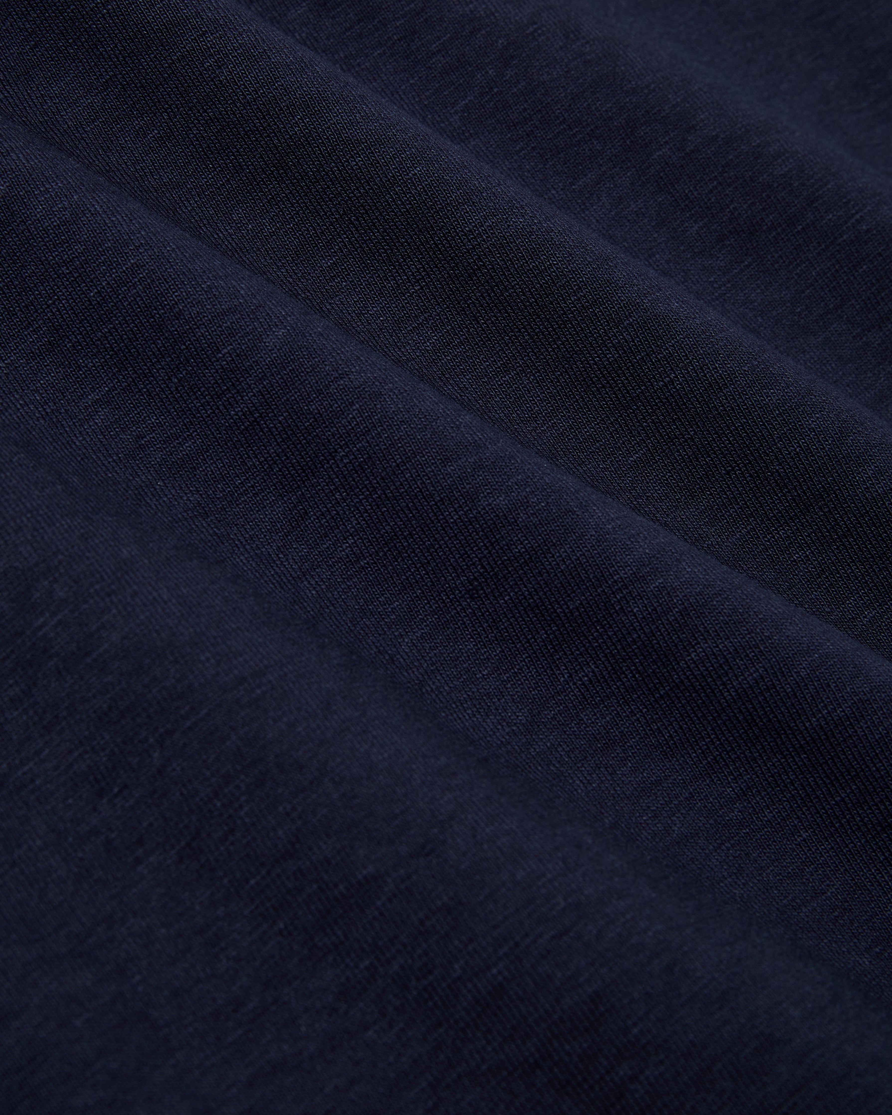 The Structured Slub / The Long Sleeve - Navy
