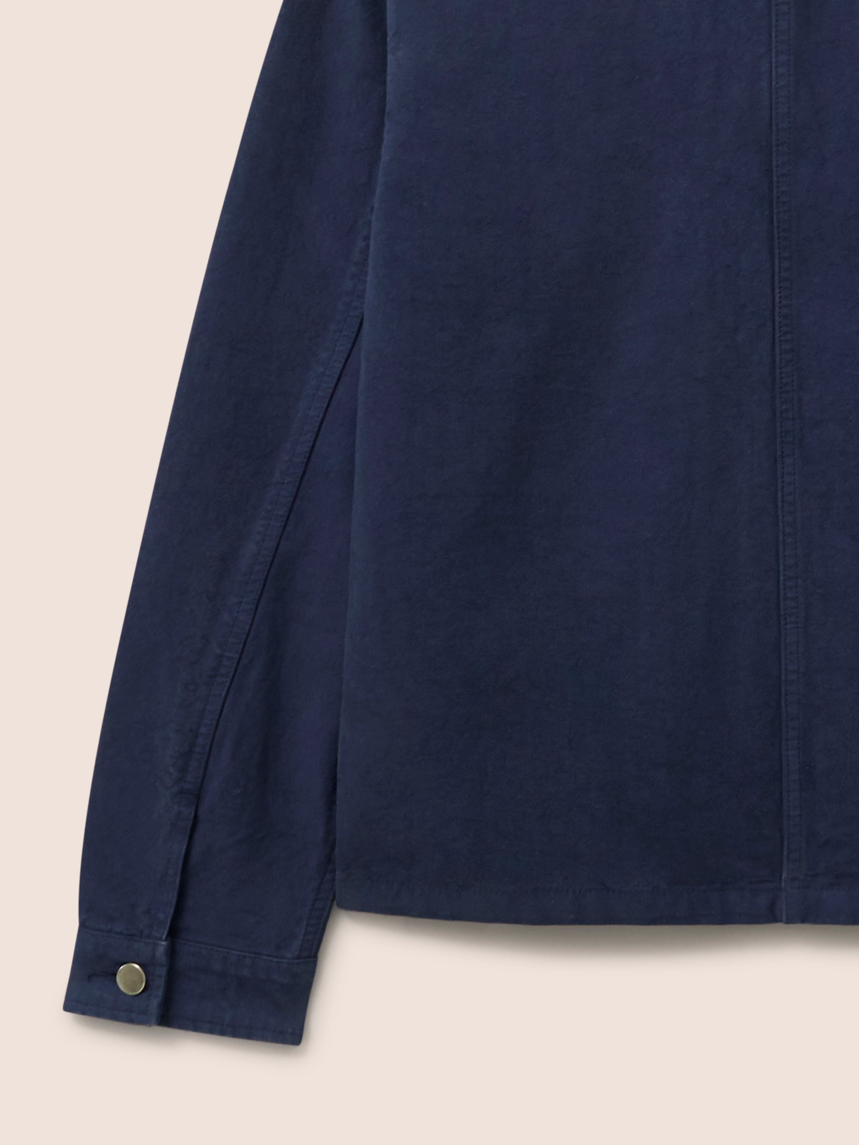 Albi Cotton Pocket Chore Jacket in Navy