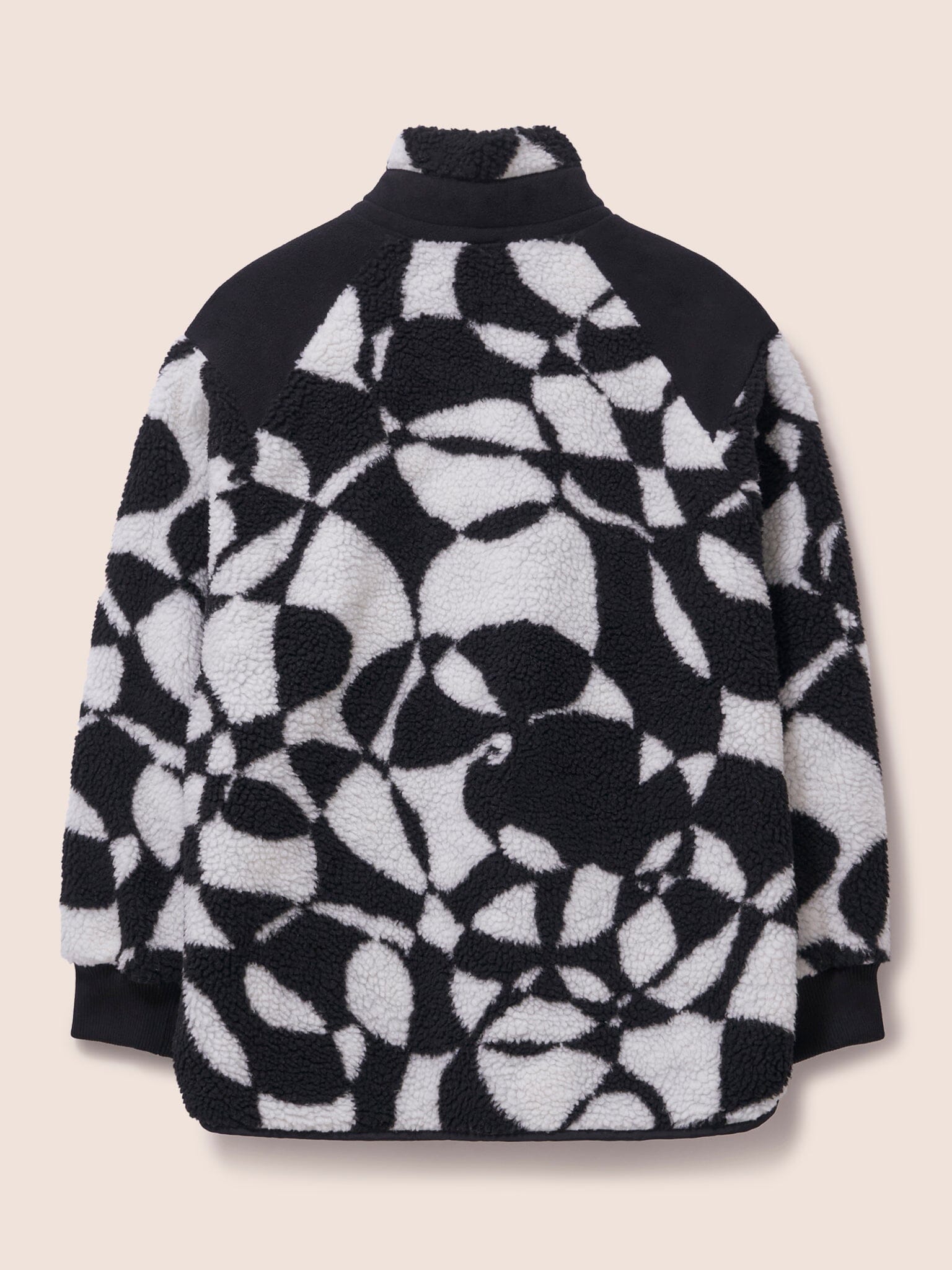 Alta Printed Fleece Overhead Funnel Neck