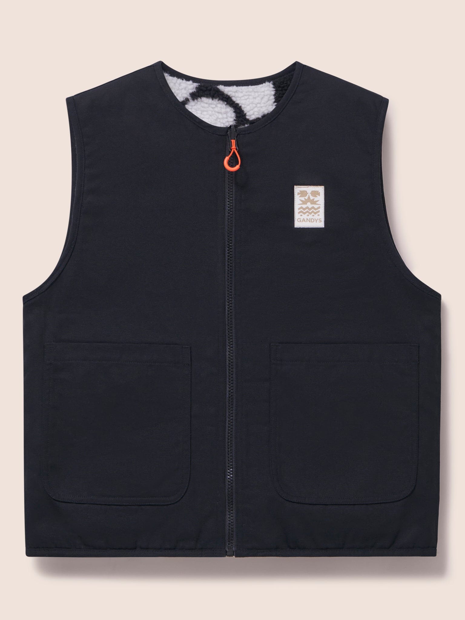 Canyon Printed Fleece Reversible Gilet