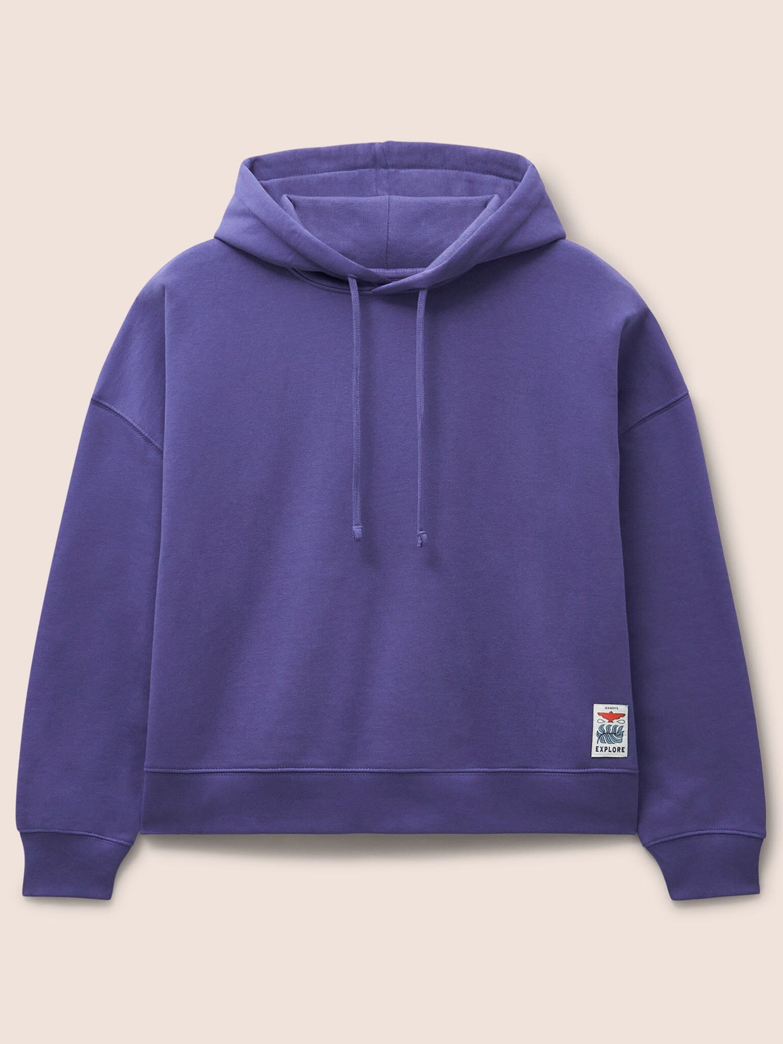 Atlas Organic Cotton Hoodie in Purple