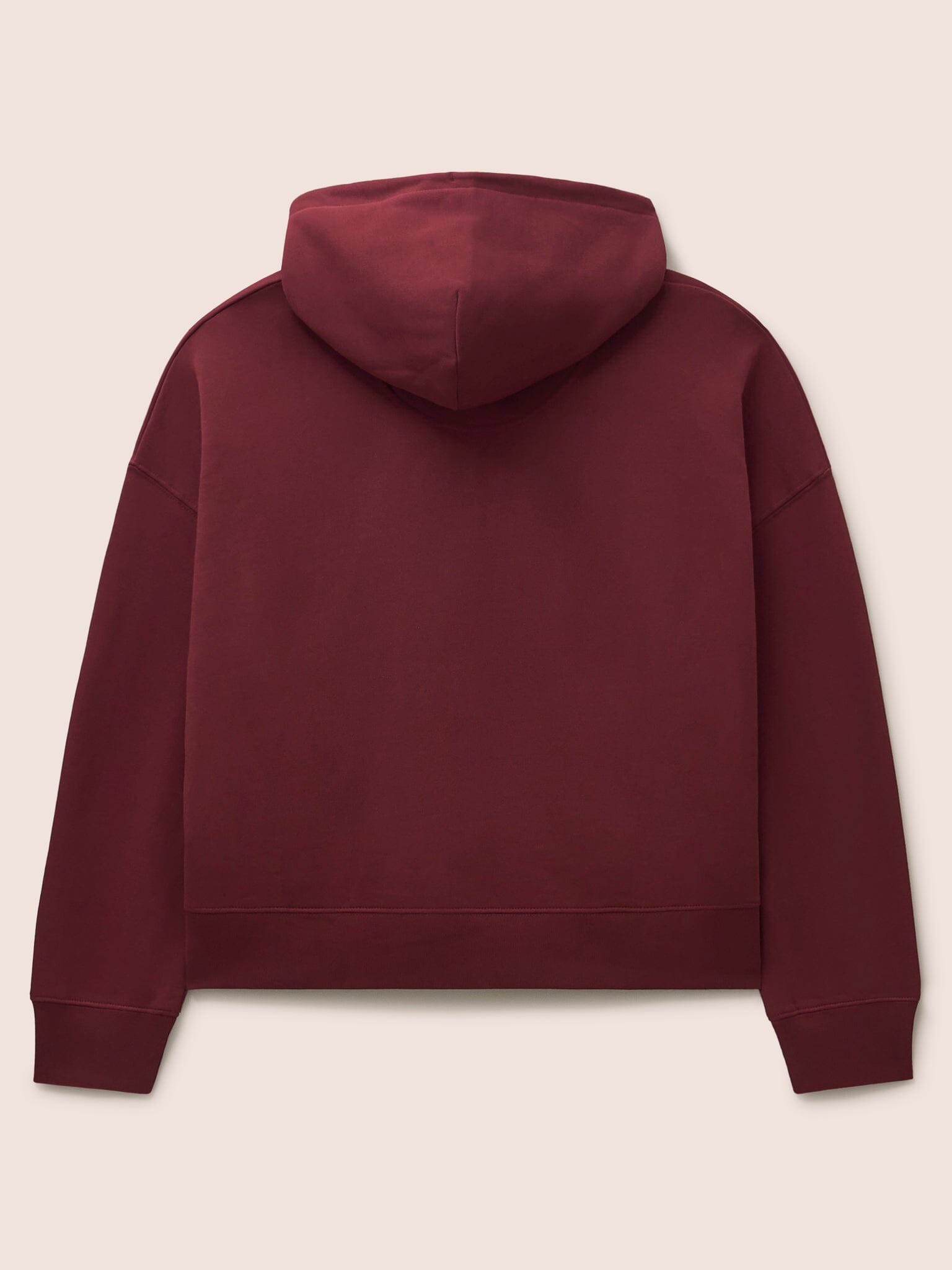 Atlas Organic Cotton Hoodie in Burgundy