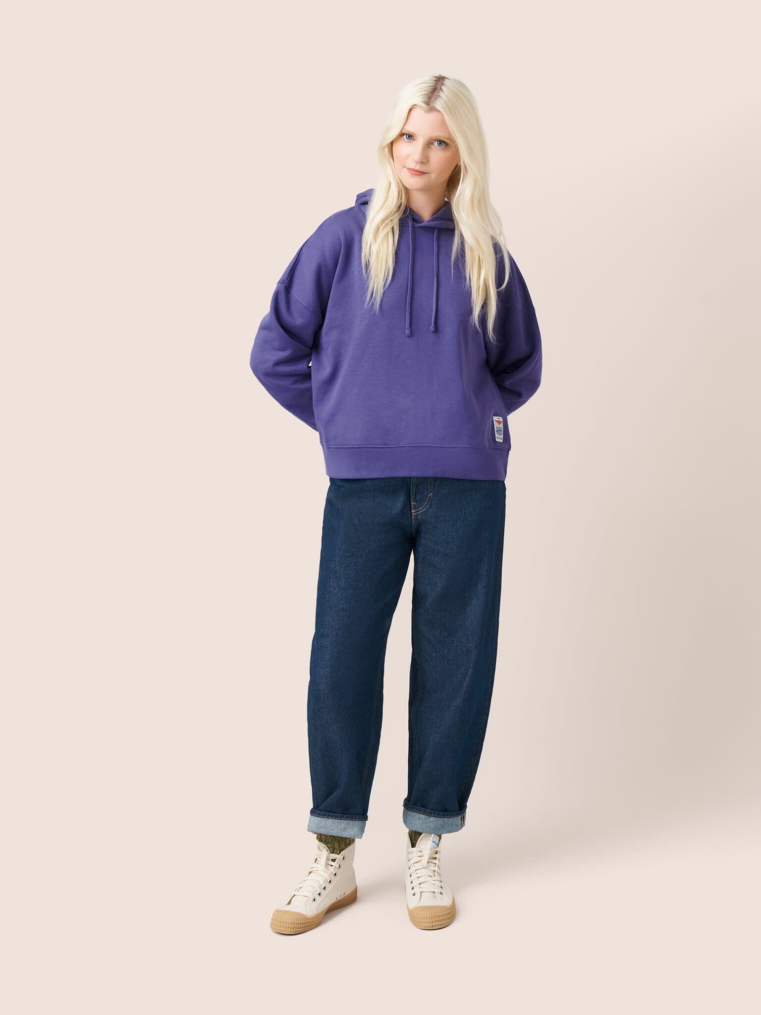 Atlas Organic Cotton Hoodie in Purple