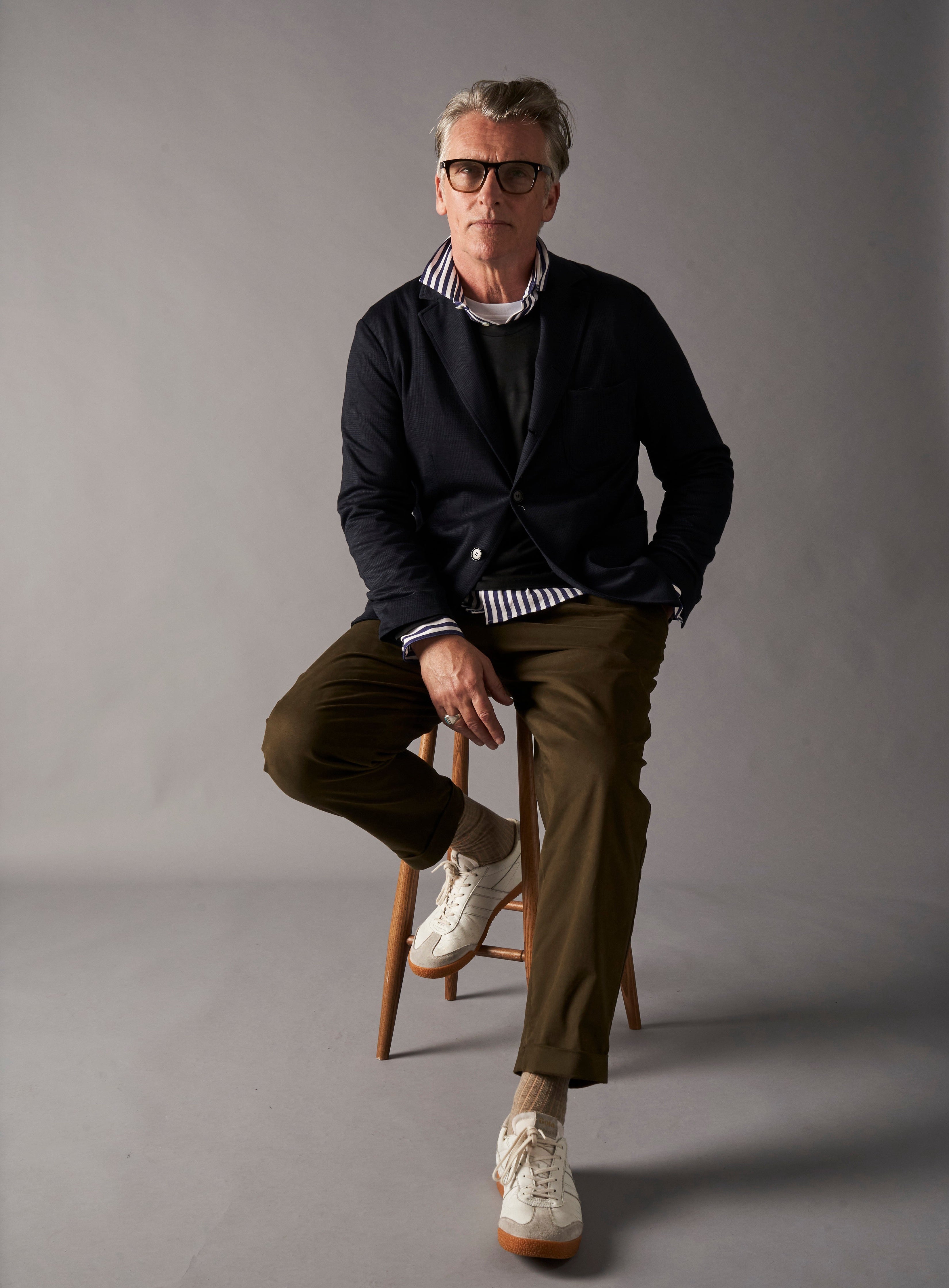 Recycled British Ribbed Cotton Oatmeal Men's Socks