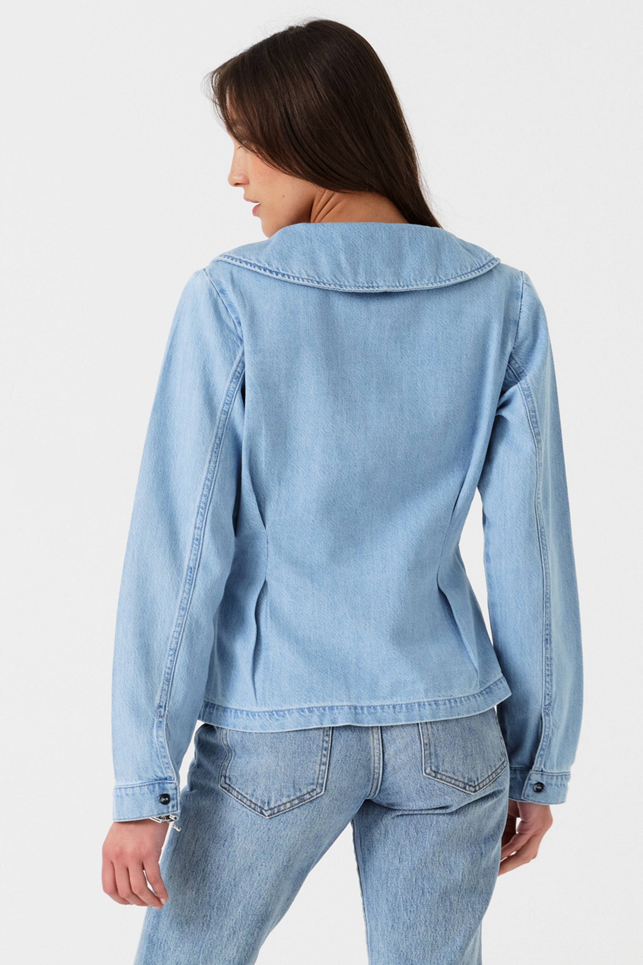 Bette Button Up Denim Shirt in Austin