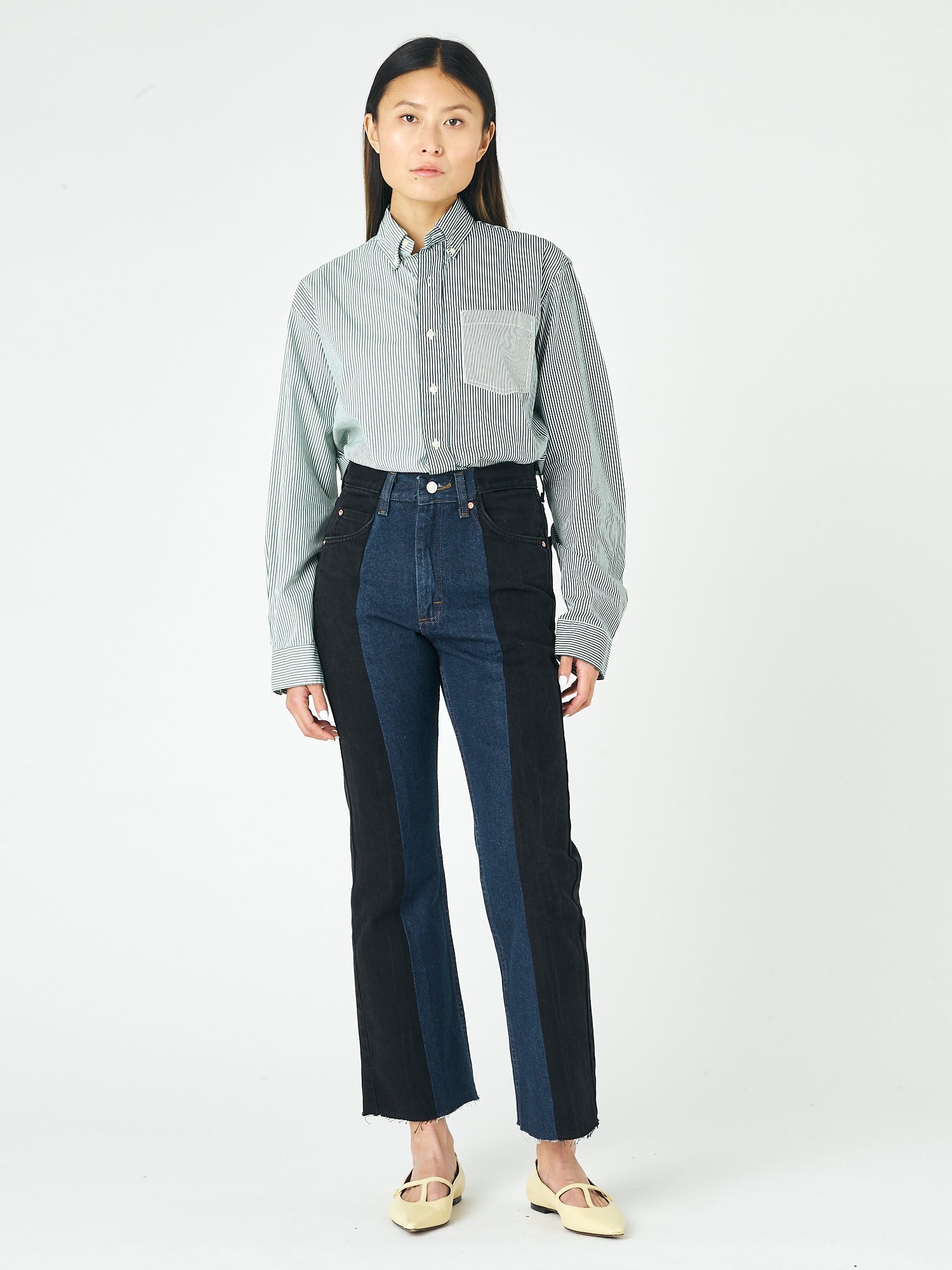 Flare Jean Black/Dark Blue
