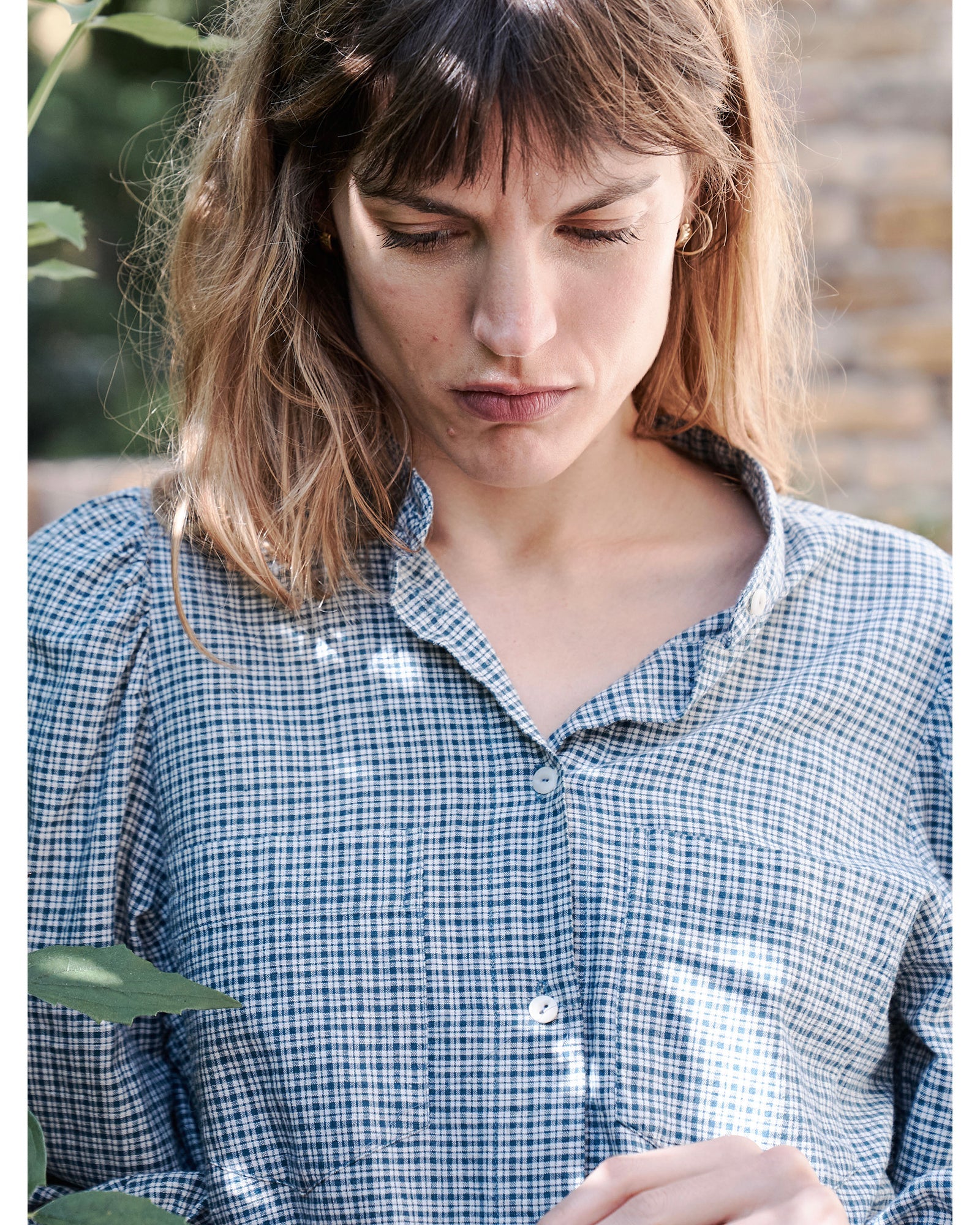 ingrid blouse | ink check