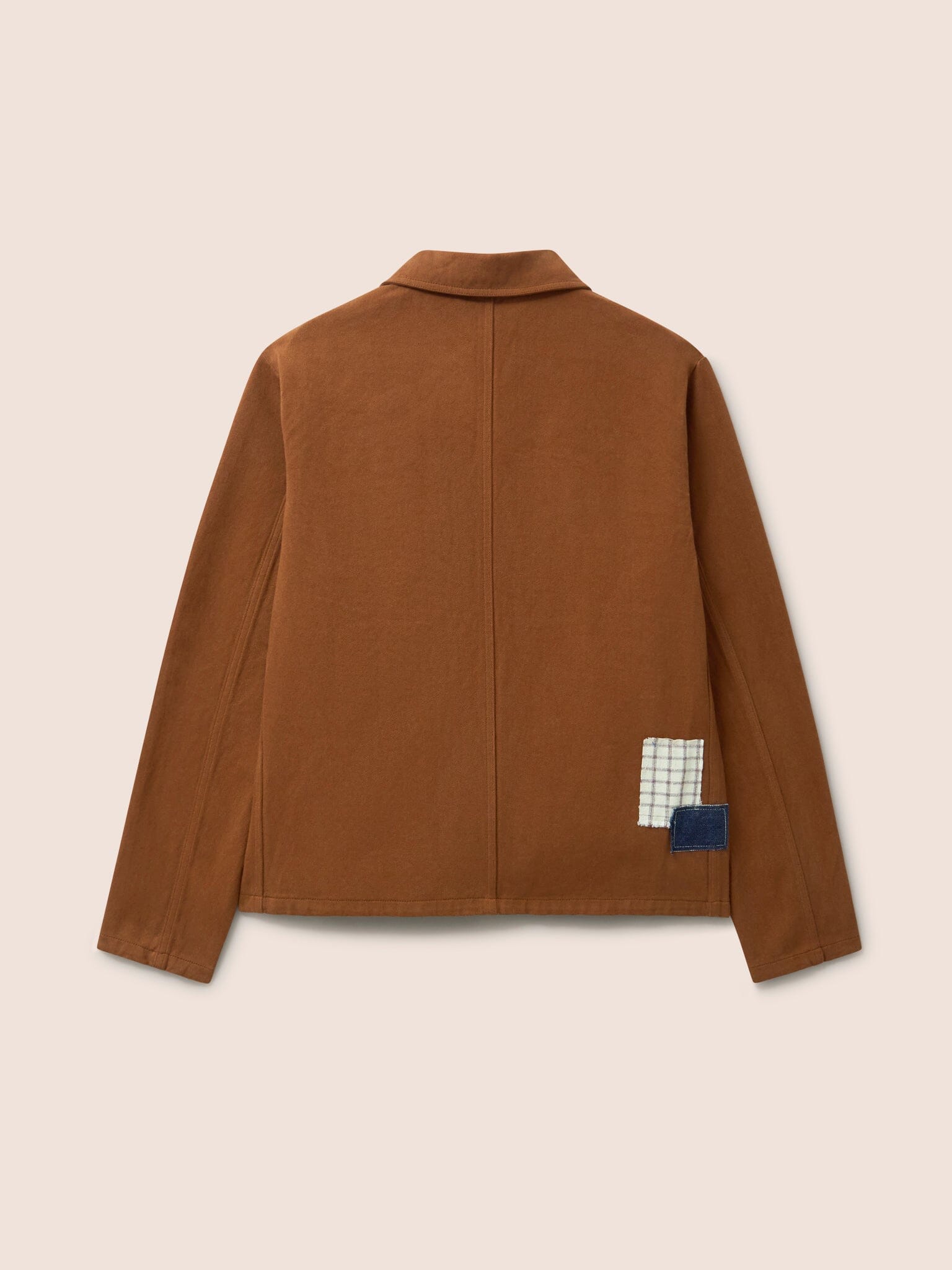 Brecon Cotton Patch Chore Jacket in Orange