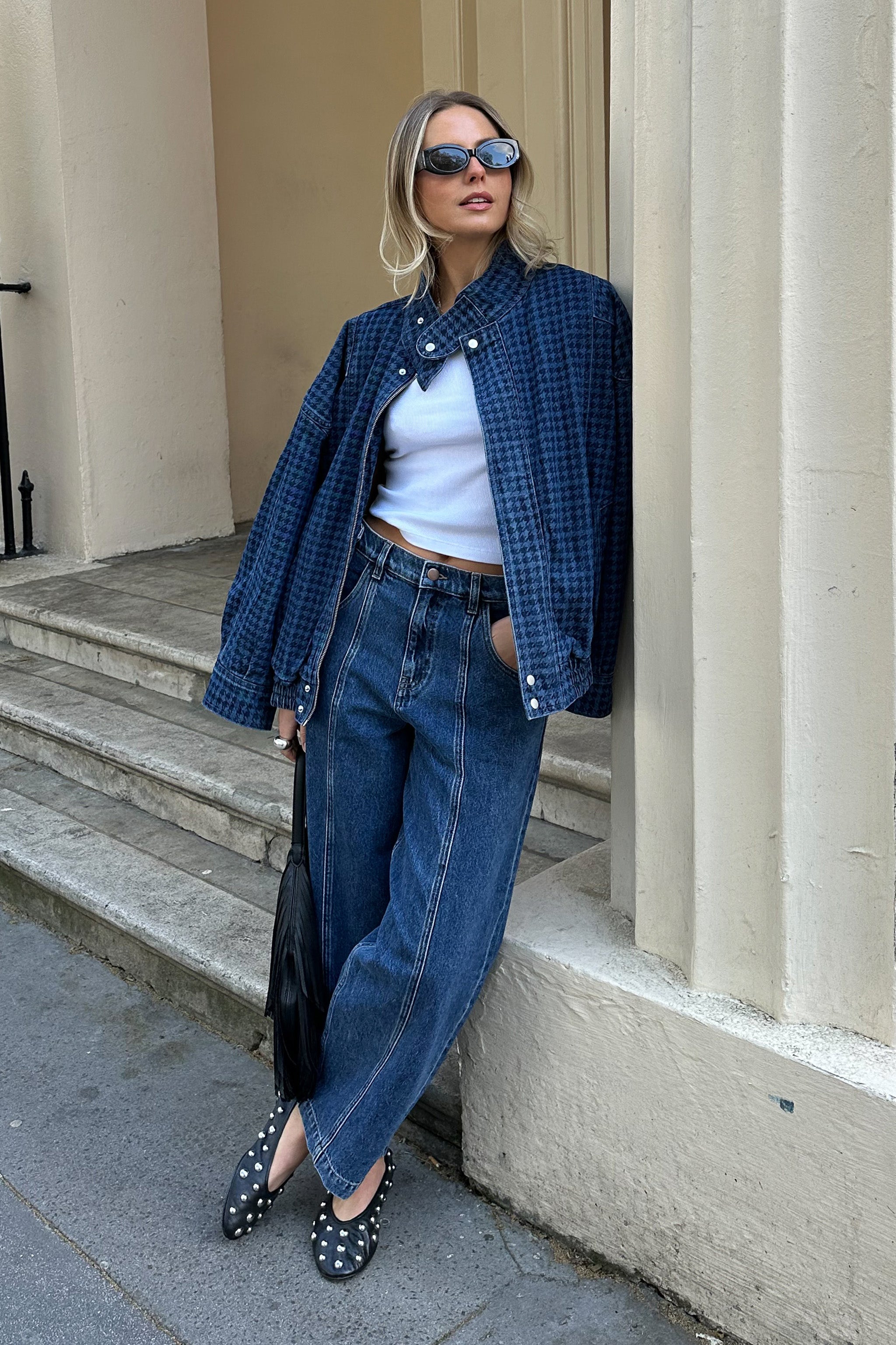 Cami Wide Barrel Leg Jean in Phoenix