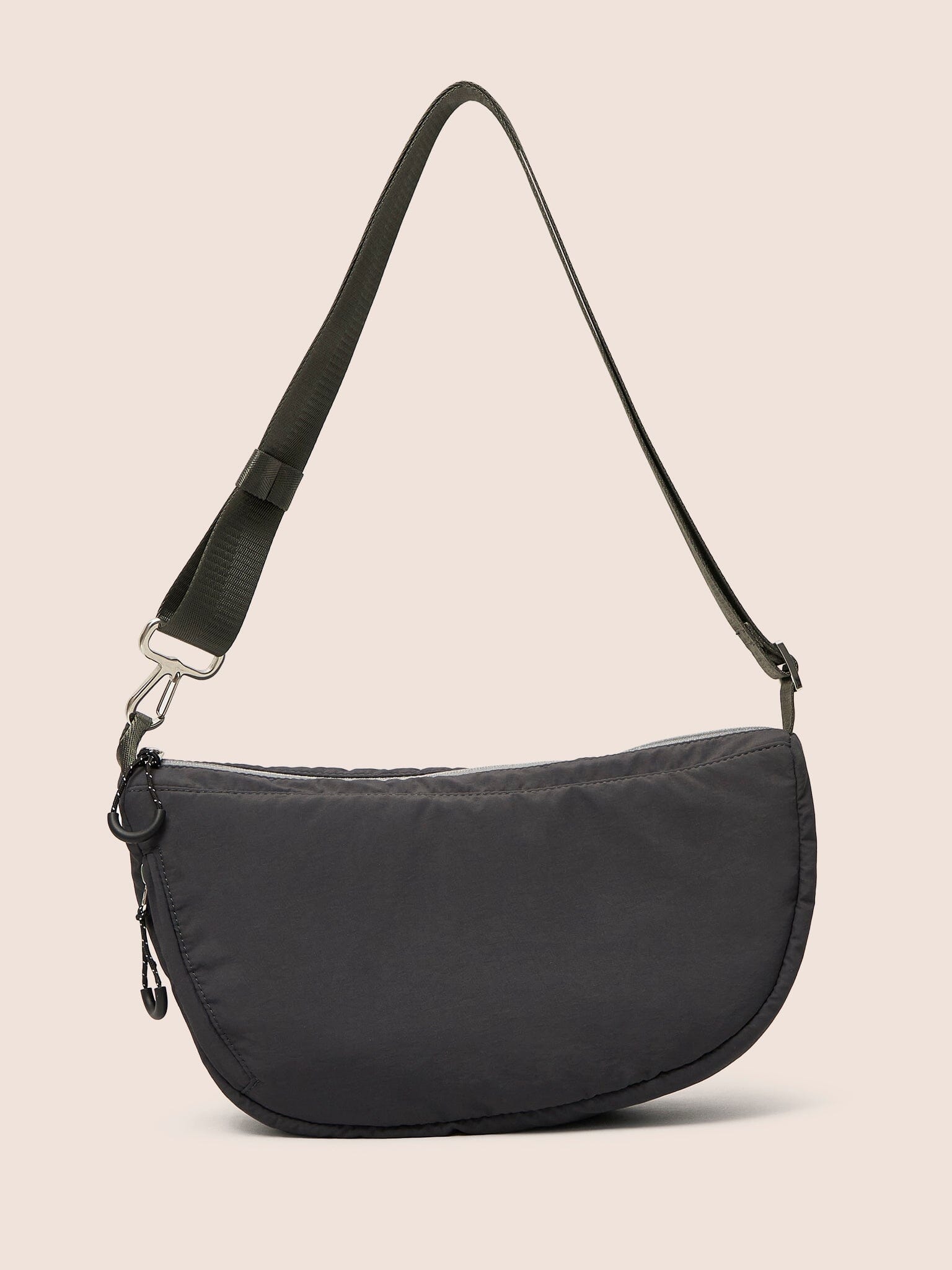 Ecuador Recycled Fabric Sling Bag Charcoal