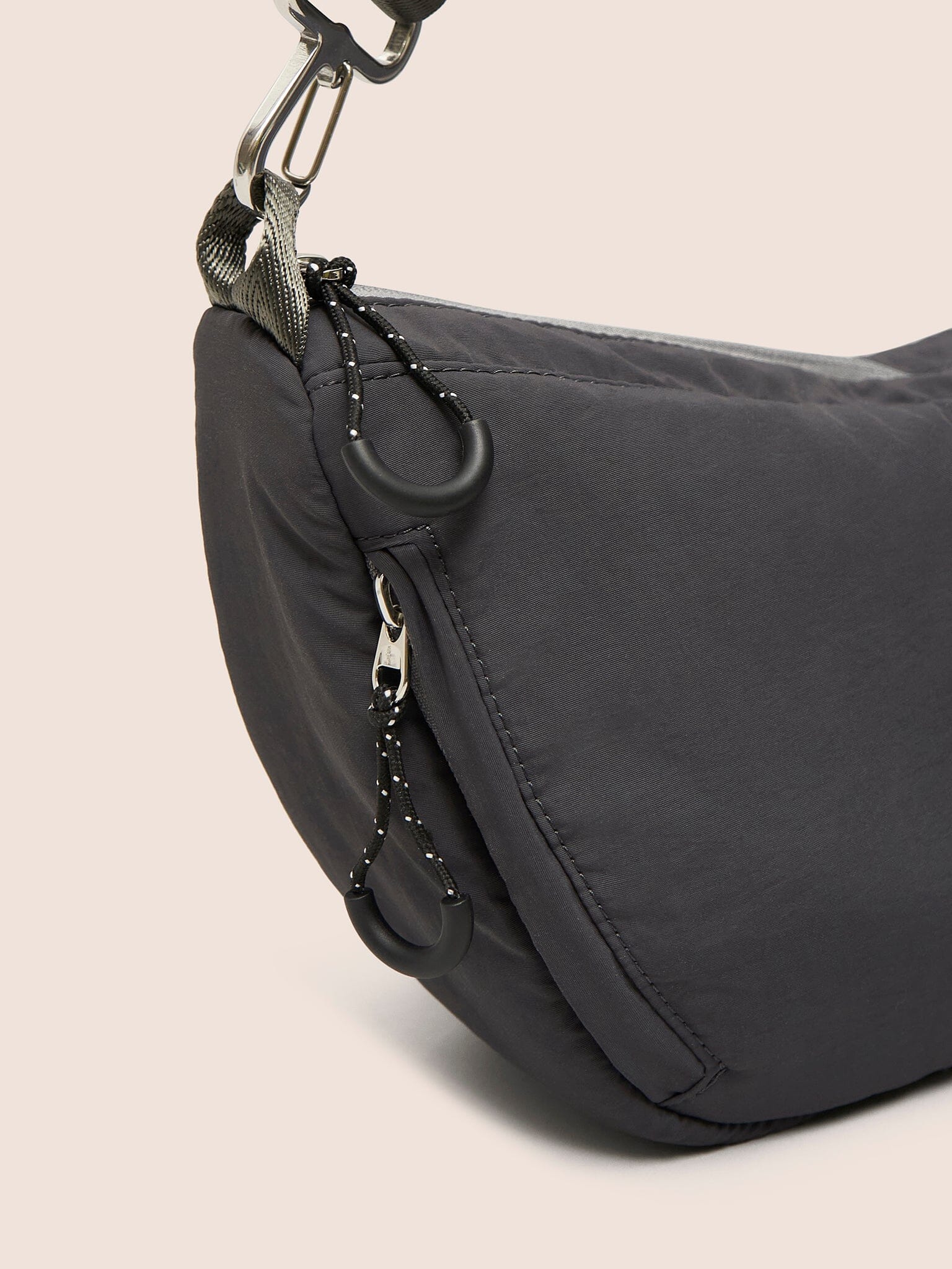 Ecuador Recycled Fabric Sling Bag Charcoal