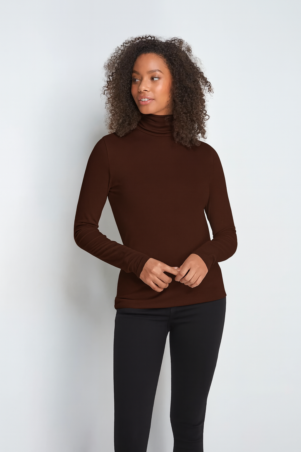 Roll Neck Micro Modal Top